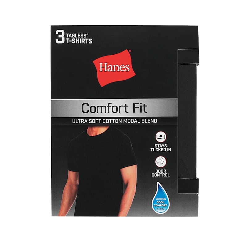 Men's Assorted Comfort Flex Fit Short Sleeve Shirts - 3 Pk by