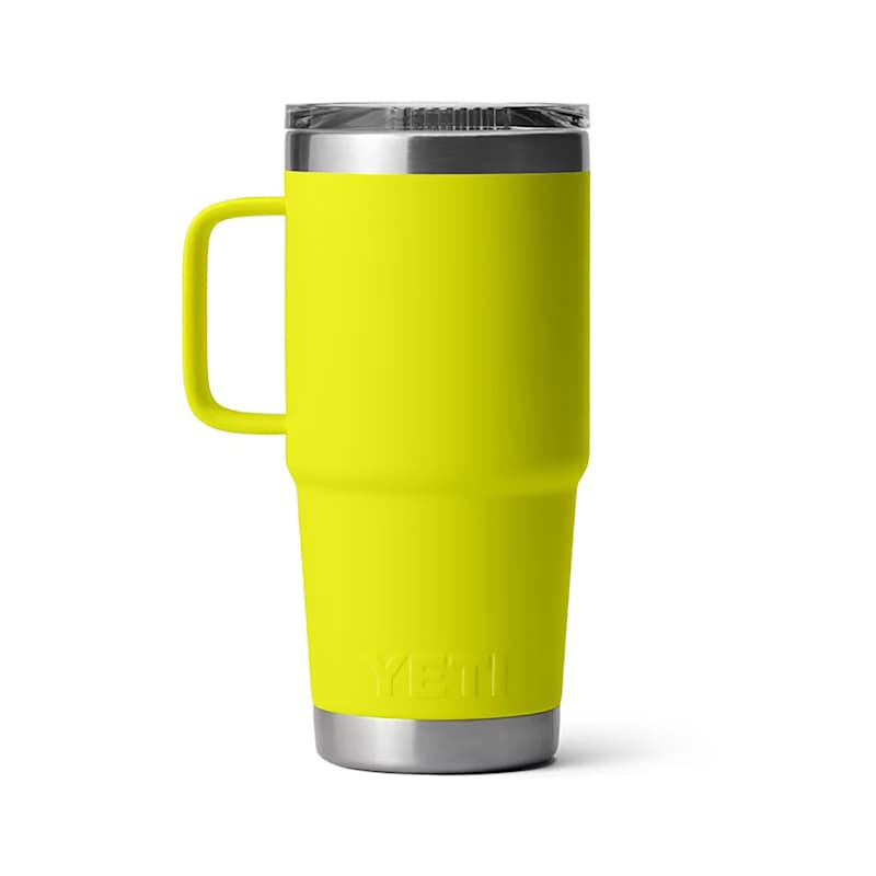Rambler 20 oz Travel Mug FF Yellow by YETI at Fleet Farm
