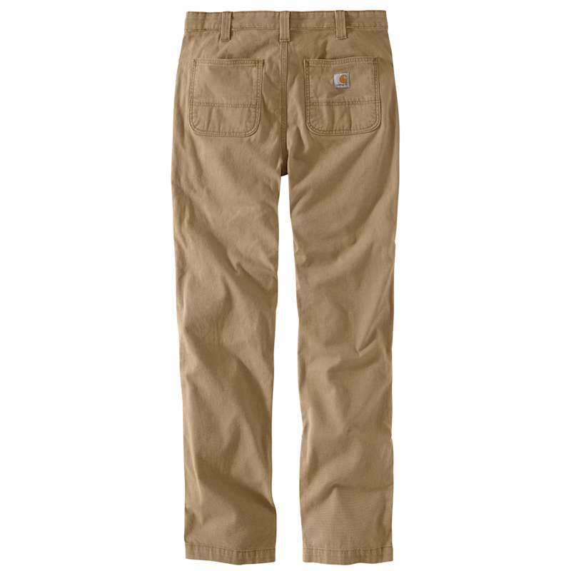 Men's Dark Khaki Rugged Flex Slim Fit Canvas Pants by Carhartt at