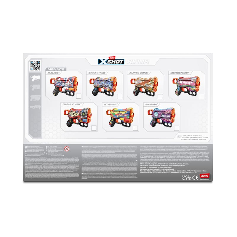 Skins Menace Blasters 4 Pack (24 Darts) by ZURU X-SHOT at Fleet Farm