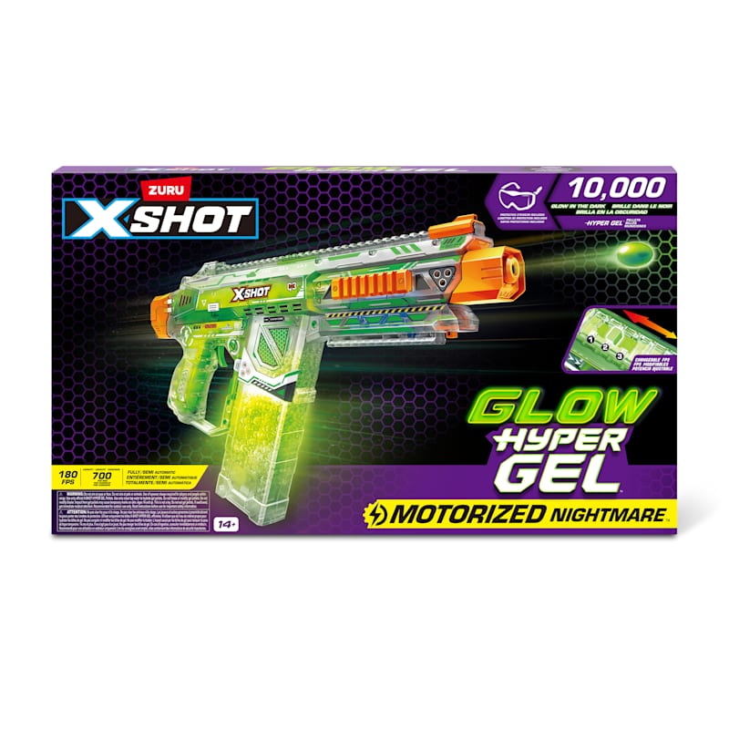 ナパーム SUPER GLOW 170mm Hyper Gel Glow In The Dark Nightmare Blaster (10000 gellets) by