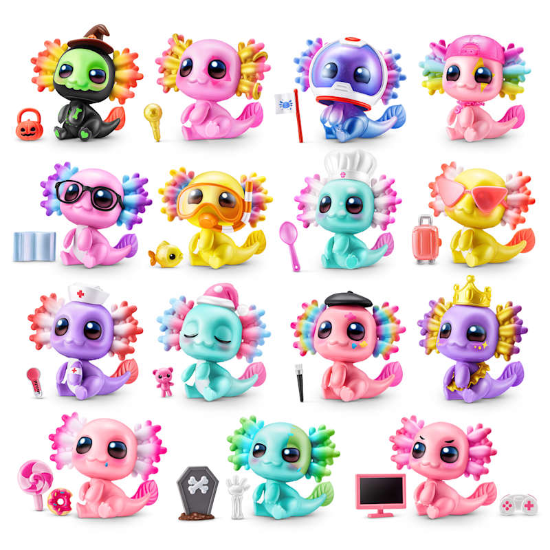 A-Lot-A Axolotls Mini Figure Mystery Capsule by Zuru 5 Surprise at