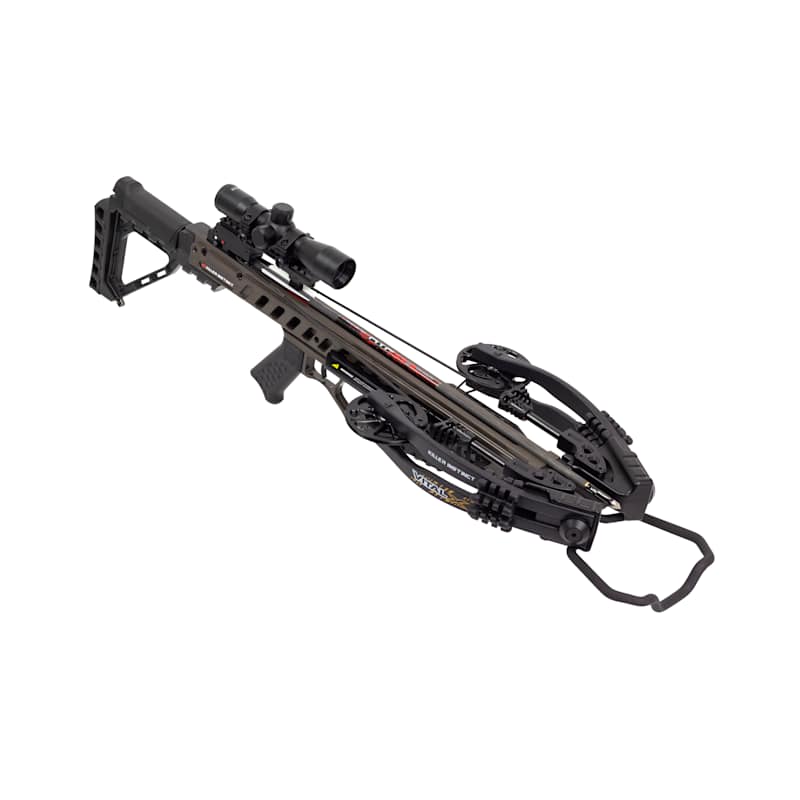Killer Instinct Lethal 405 Crossbow Bow Archery Pro Package With 3 Bolts Camo