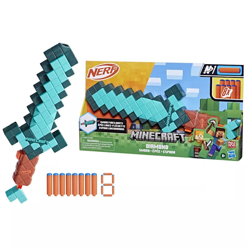 Minecraft Diamond Sword Dart Blaster by NERF at Fleet Farm