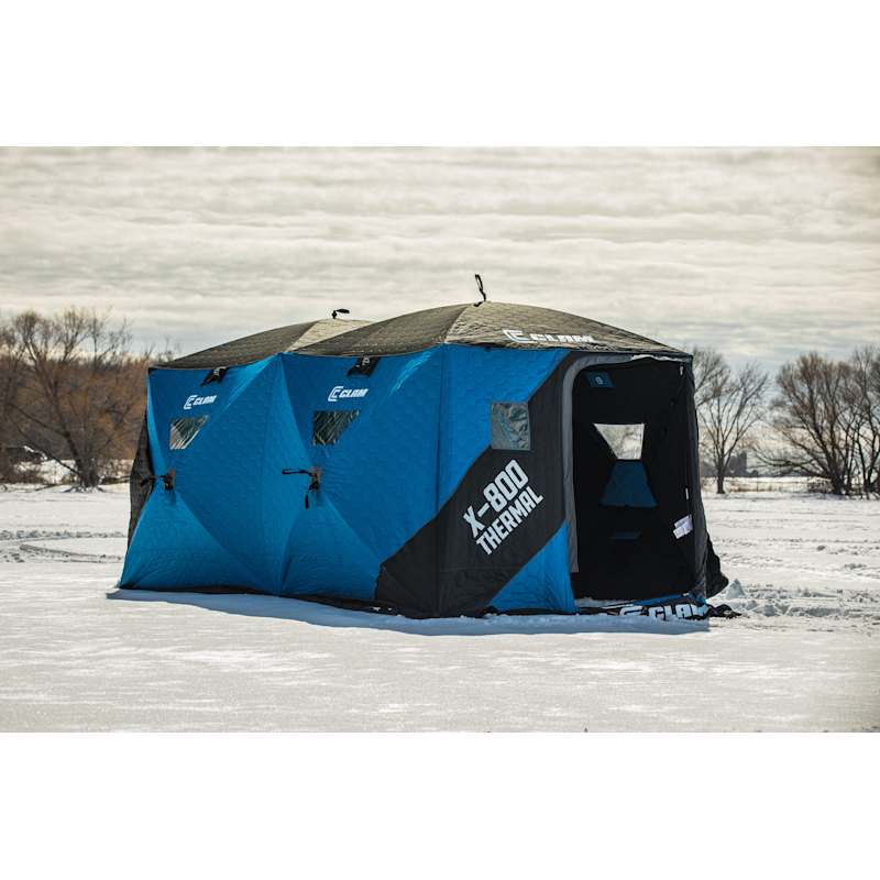 X-800 Thermal - 6 Side Double Hub Shelter by Clam at Fleet Farm