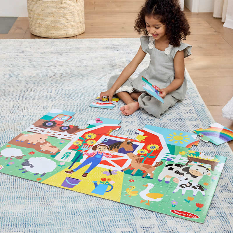 Melissa & Doug Puzzle Pavimento Safari 24 Pezzi 2x3 Piedi + Mini Pad Scratch Art In Omaggio - 4