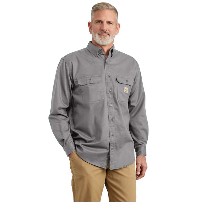 Carhartt Men's Flame Resistant Twill Shirt | Gray | L