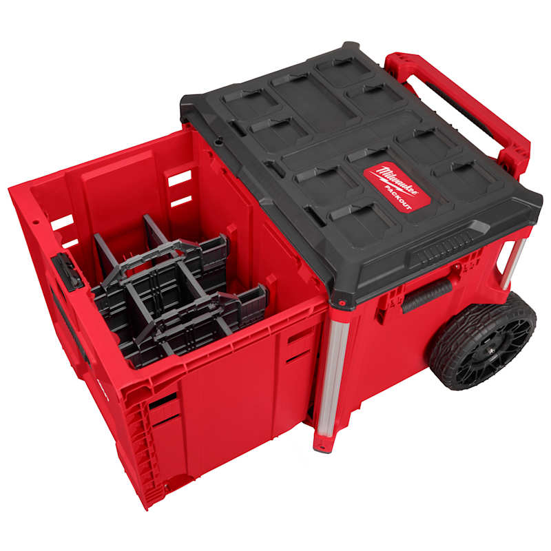 Milwaukee PACKOUT Rolling Drawer Tool Box – 250 Lb Capacity, All-Terrain Wheels, Modular Storage System