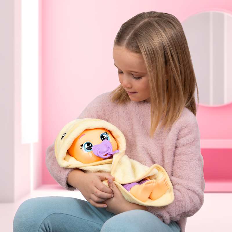 Newborn My First Bath Zoe Interactive Baby Doll by Cry Babies at