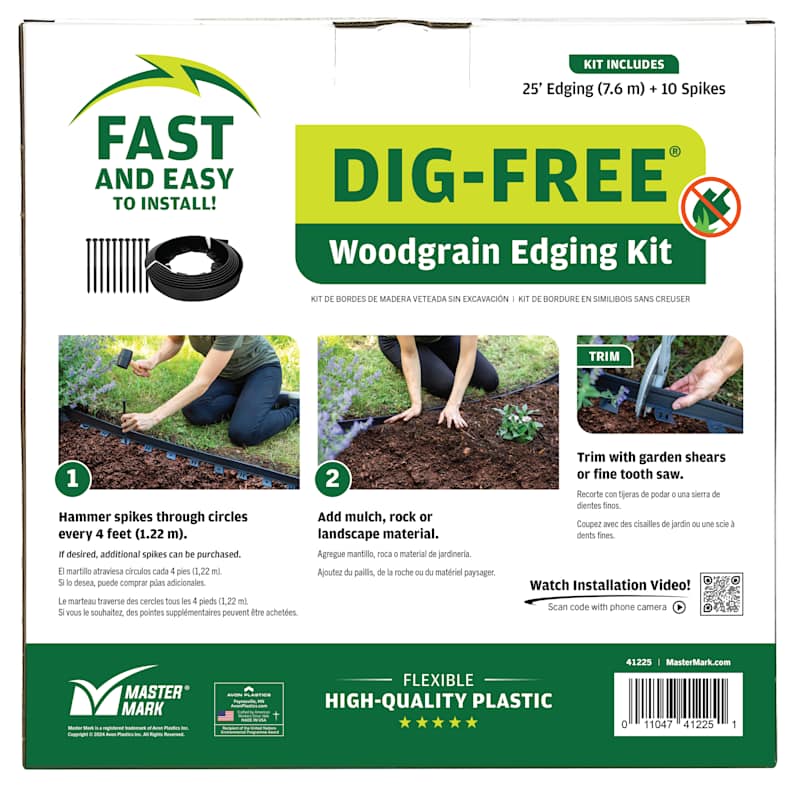 25 ft. Dig-Free Edging with Stakes by Master Mark at Fleet Farm