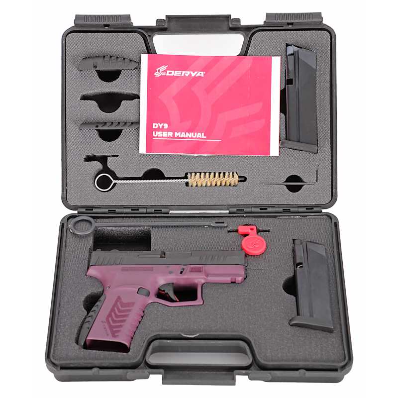 Pistol DY9Z 9mm 15rd Black Cherry Two Tone by Derya at Fleet Farm