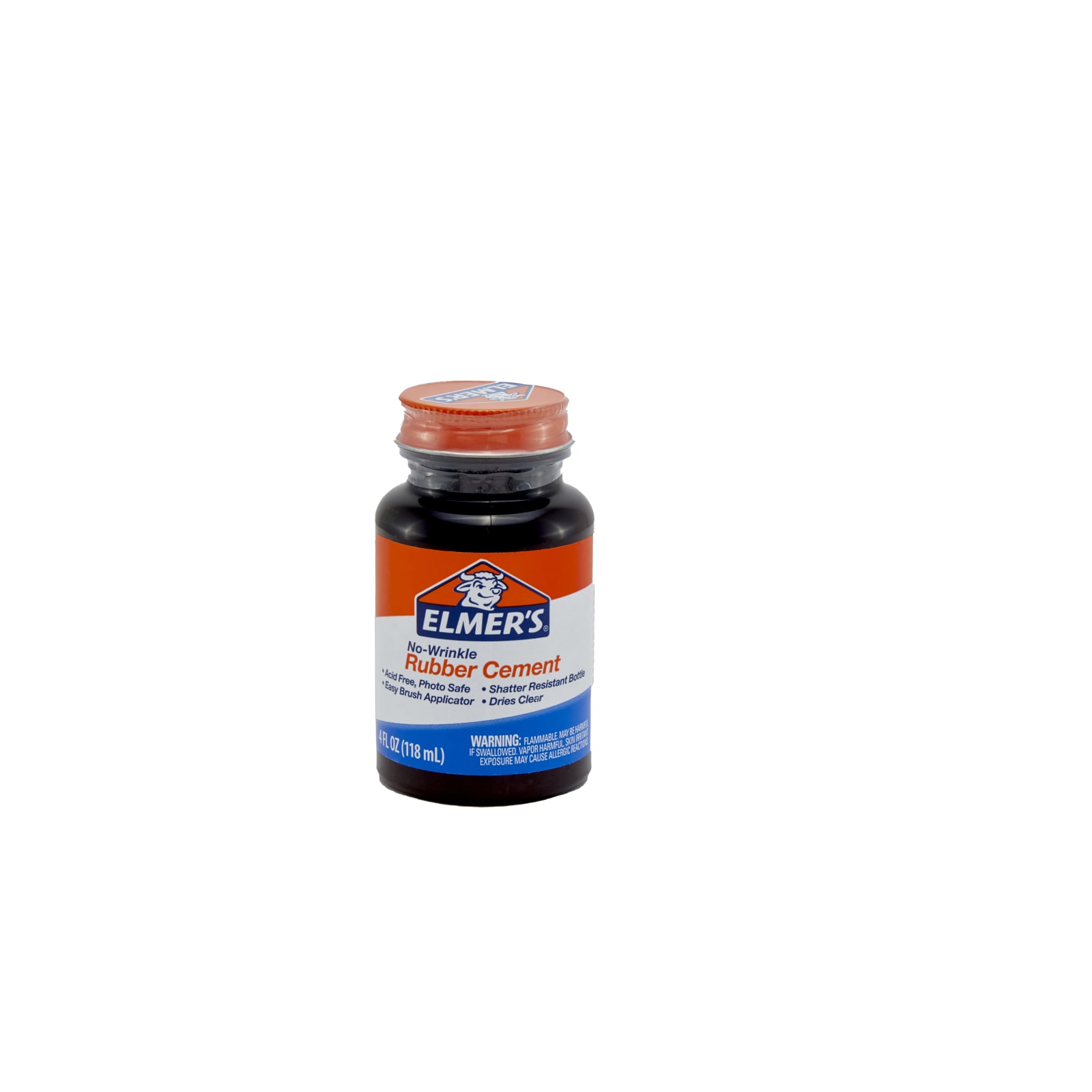 Elmer's No-Wrinkle Rubber Cement, 4 oz. 