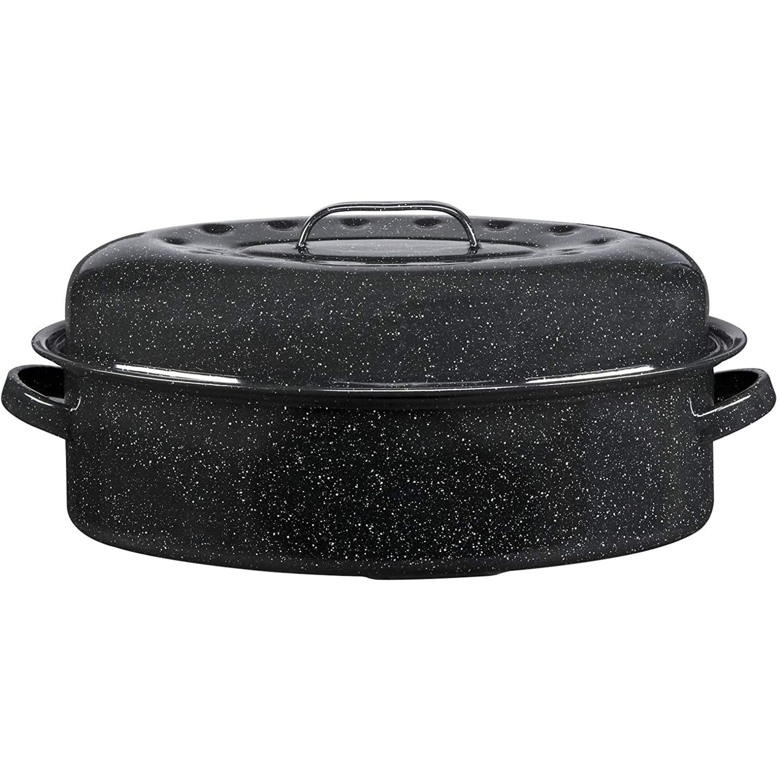 Cast Iron Roasting Pan - Won't Rust or Chip