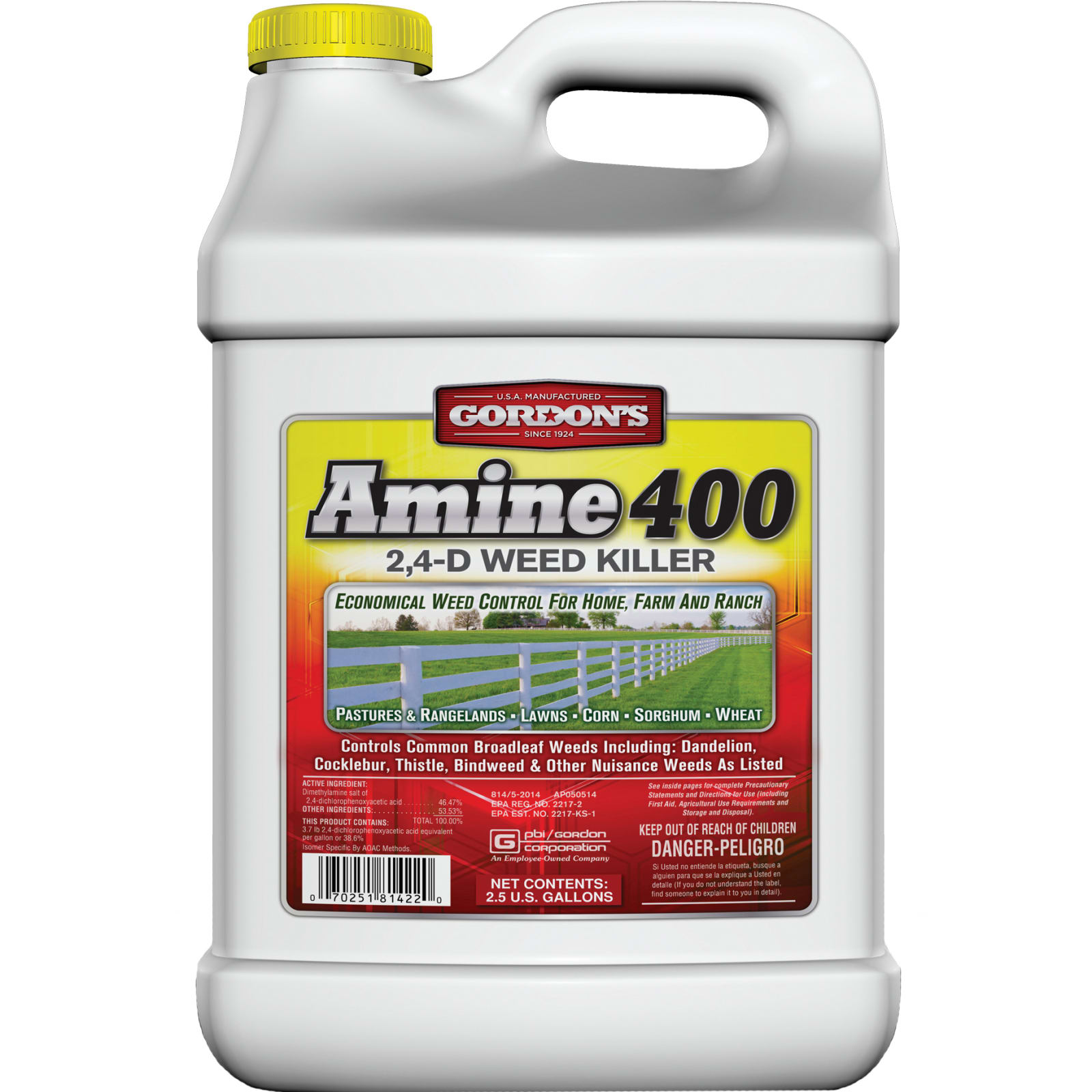 Image of Amine 400 weed killer killing weeds