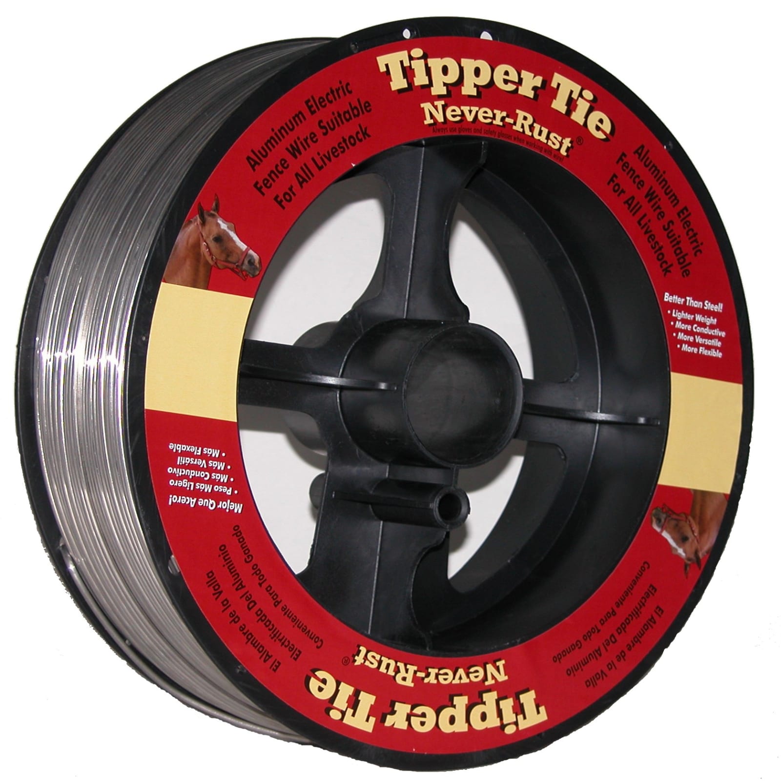 Tipper Tie 12.5 Ga Never-Rust Aluminum Electric Fence Wire in Red | by Fleet Farm
