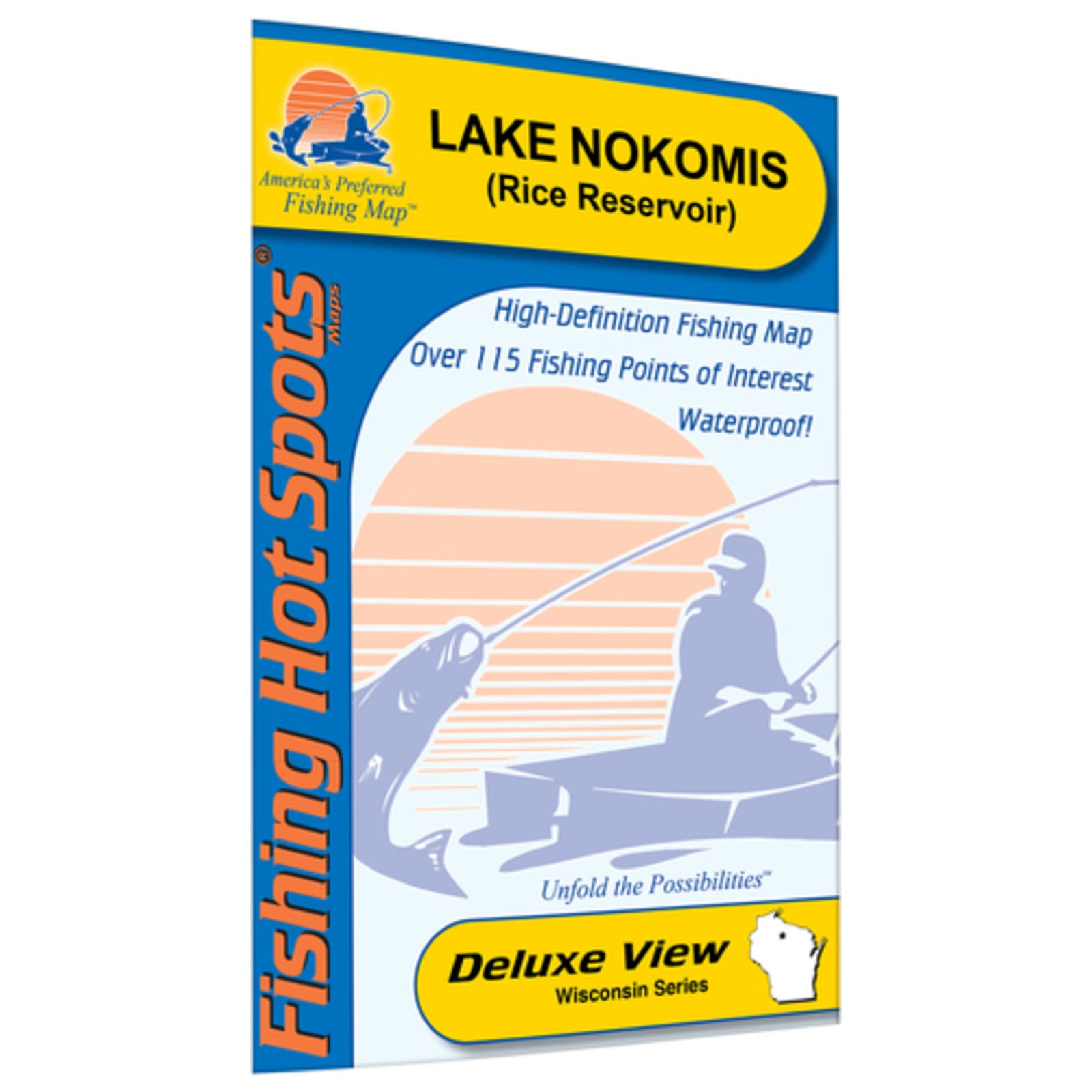 Nokomis Fishing Map, Lake (Lincoln Co)