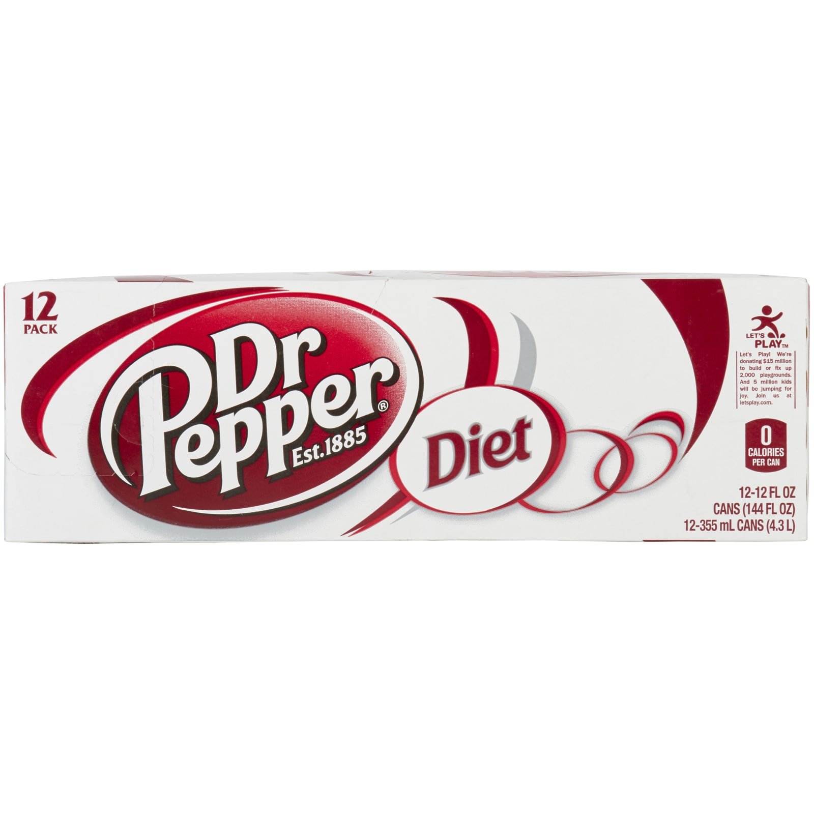 Diet Dr Pepper Soda, 12 fl oz cans (Pack of 12)
