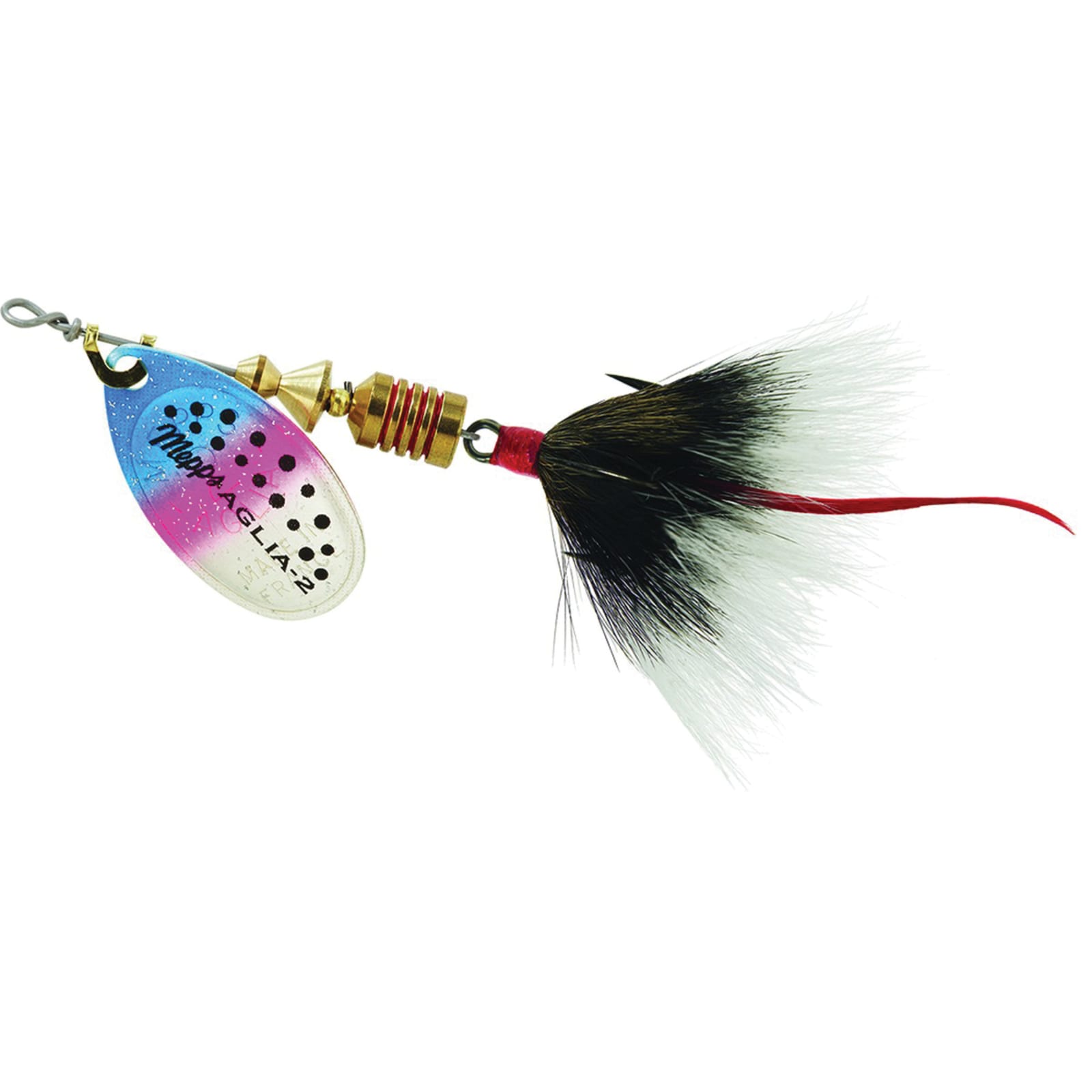 Rainbow Trout/Gray Dressed Aglia Spinner by Mepps at Fleet Farm