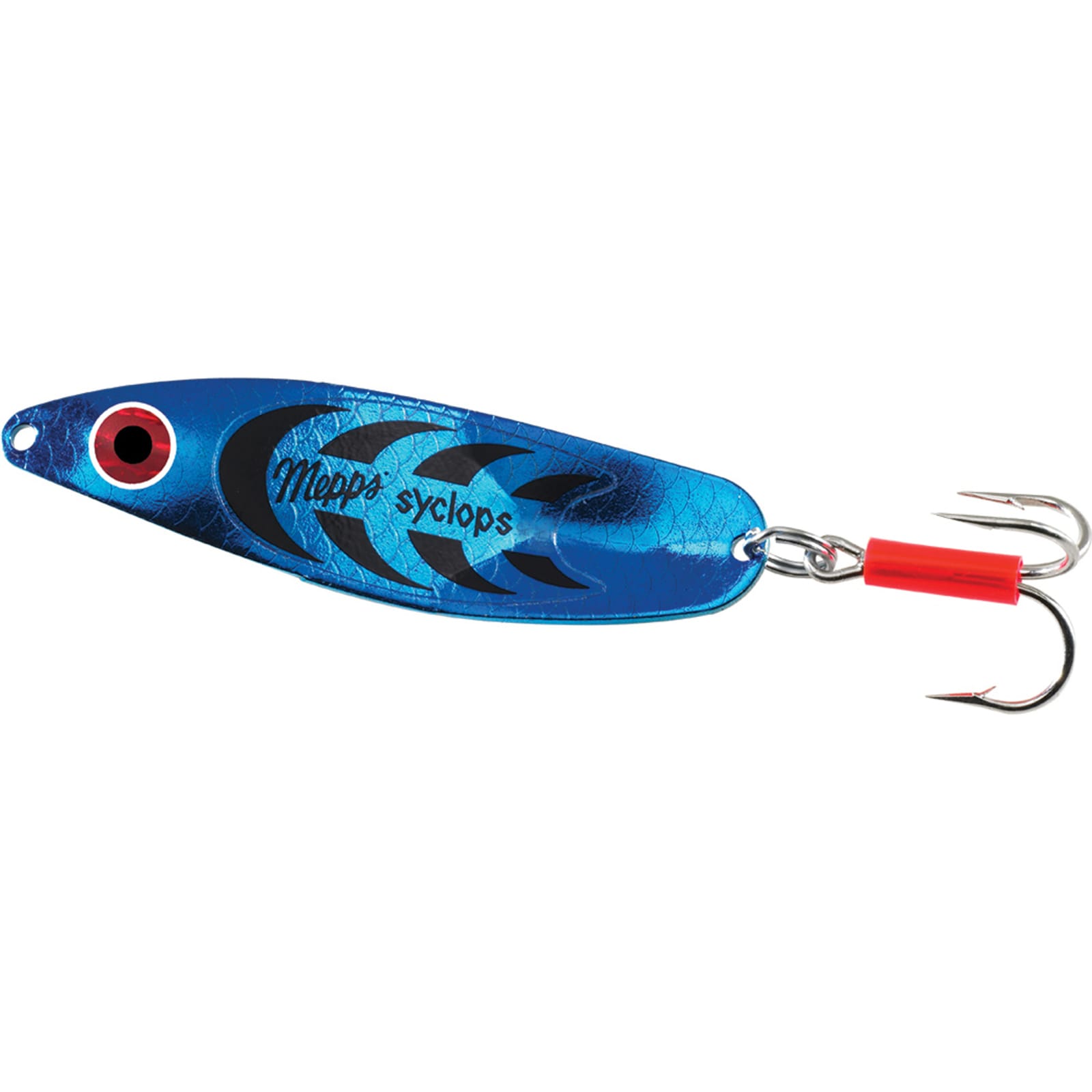 Syclops Plain Treble Hook Spoon - Blue Platium by Mepps at Fleet Farm