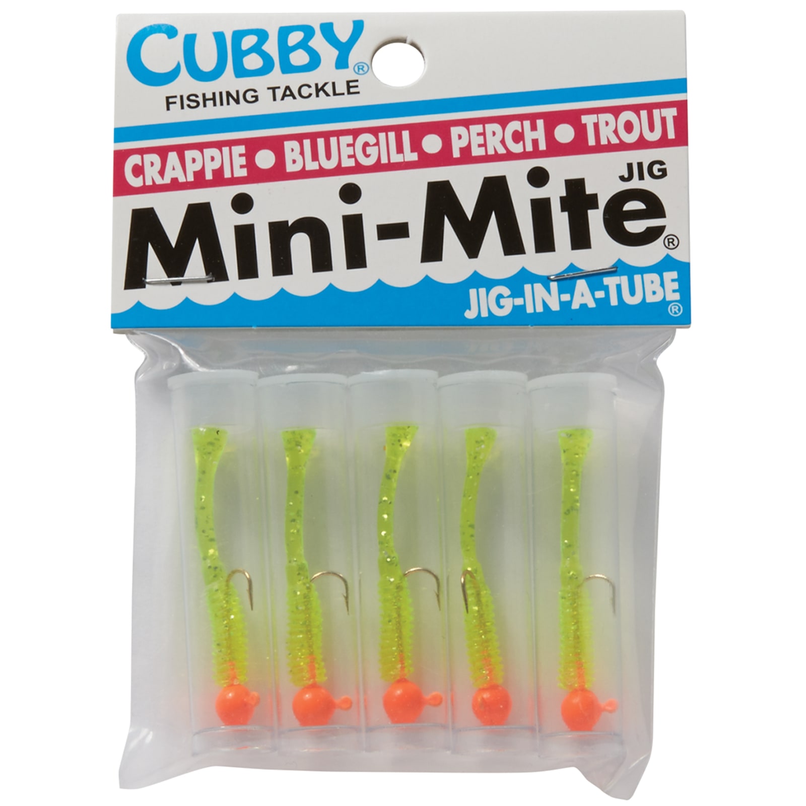 Mini-Mite Jig & Tail Pack - Pink/Silk Chartreuse by Cubby at Fleet Farm