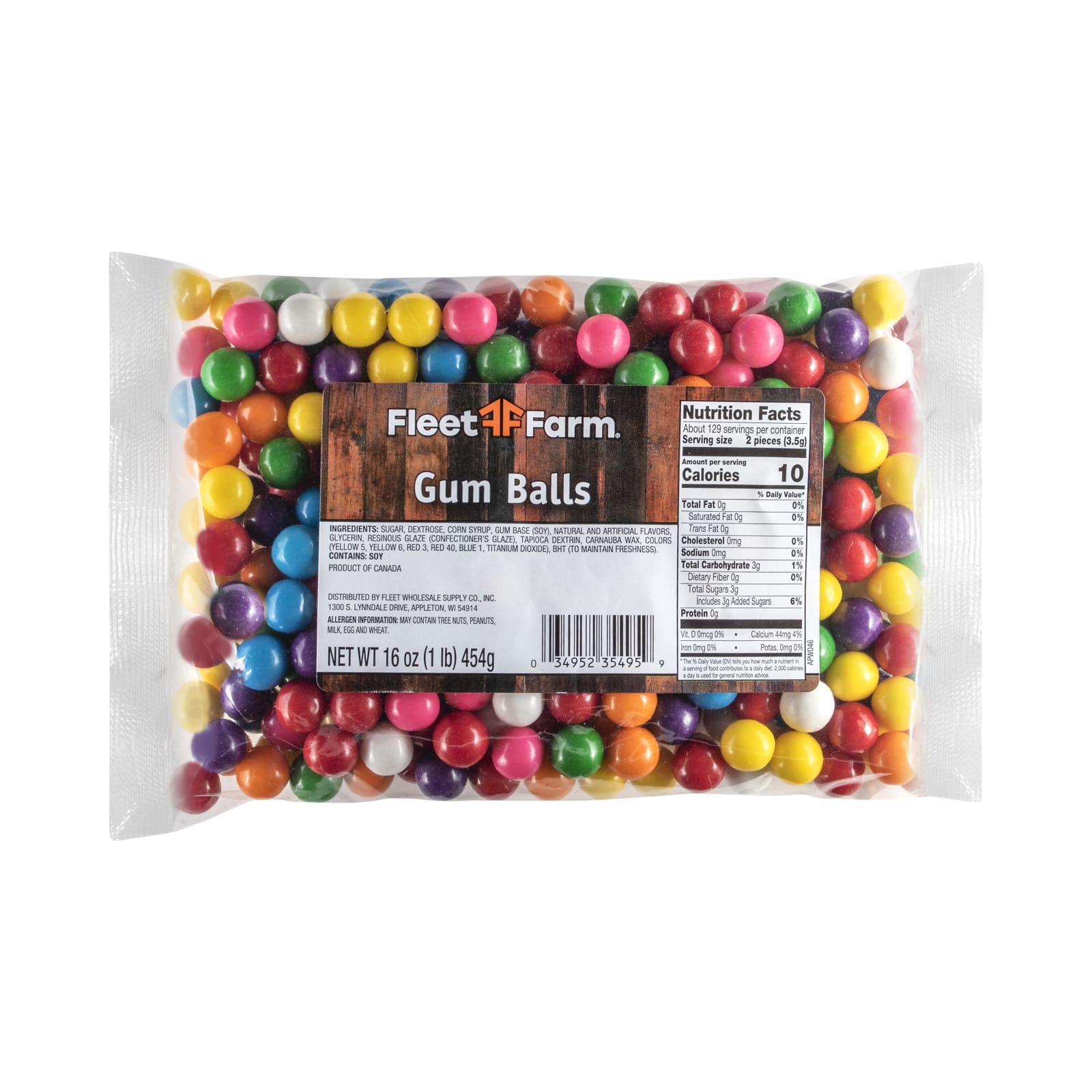 Baseball Gumballs - 2 lb Bag