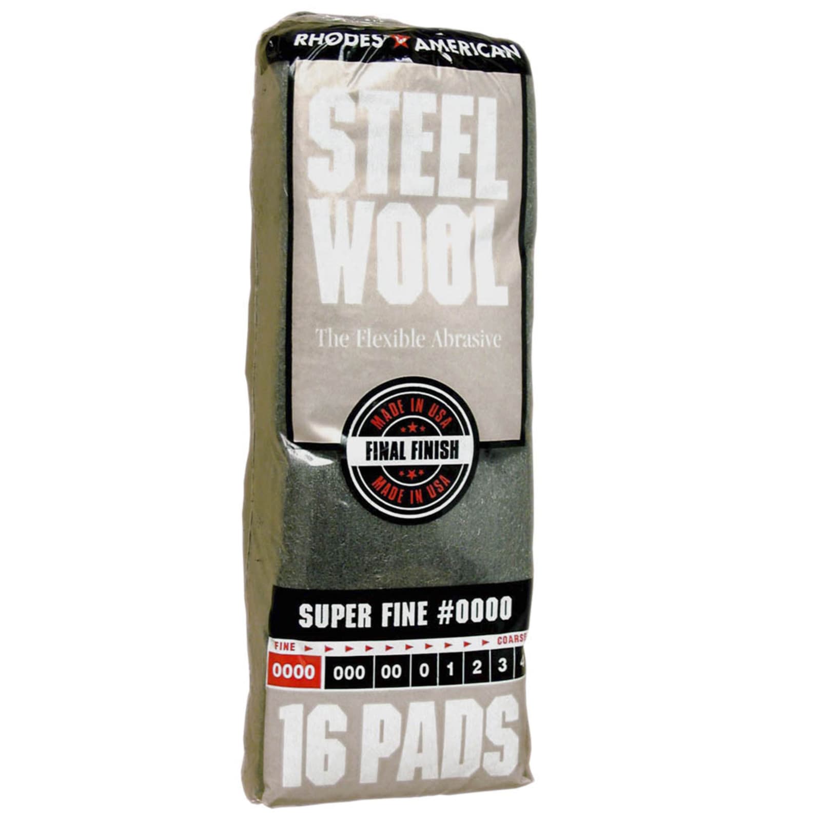 Steel Wool 0000 Super Fine - 16 Pk. by Rhodes American at Fleet Farm