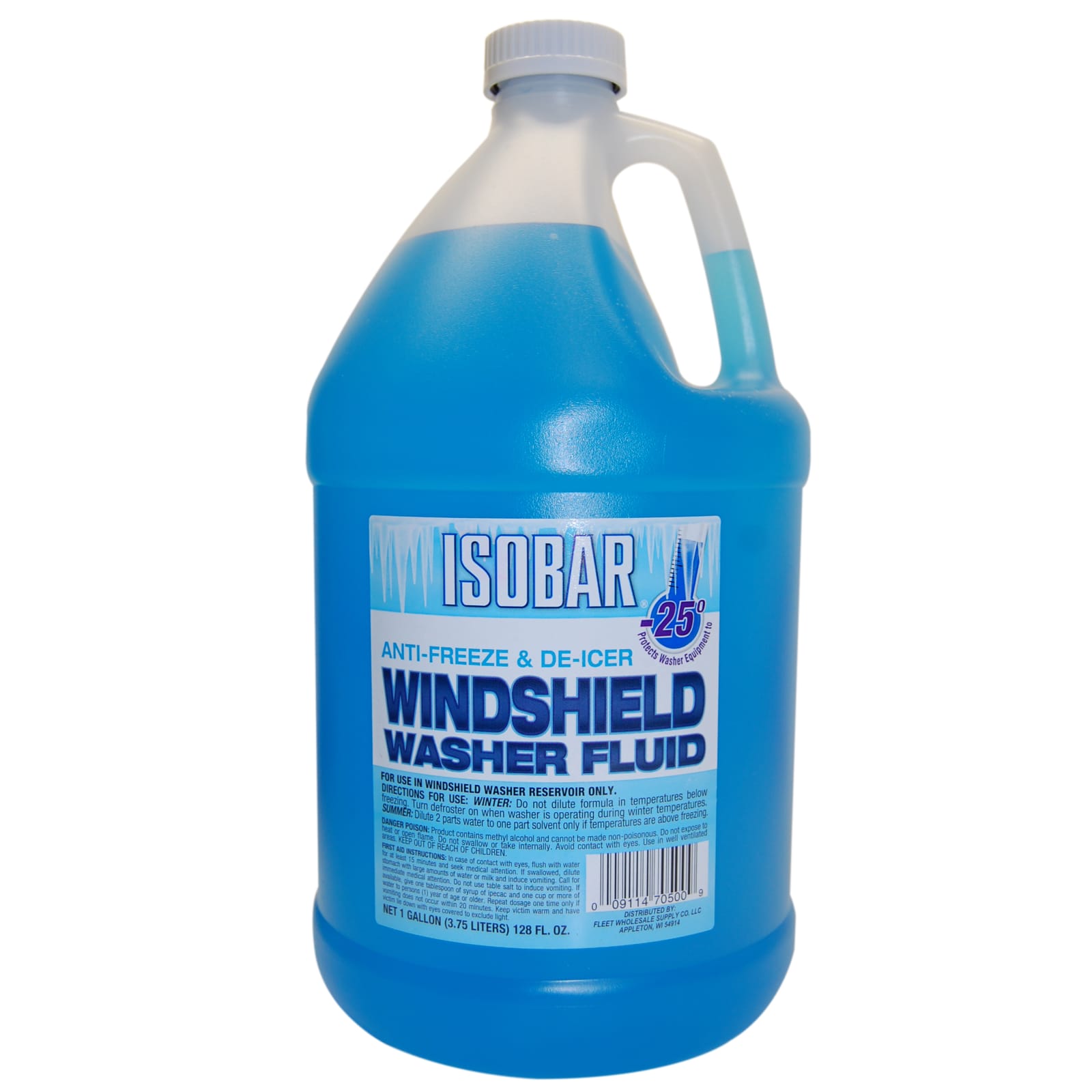 1 gal Antifreeze & De-Icer Windshield Washer Fluid by Isobar at