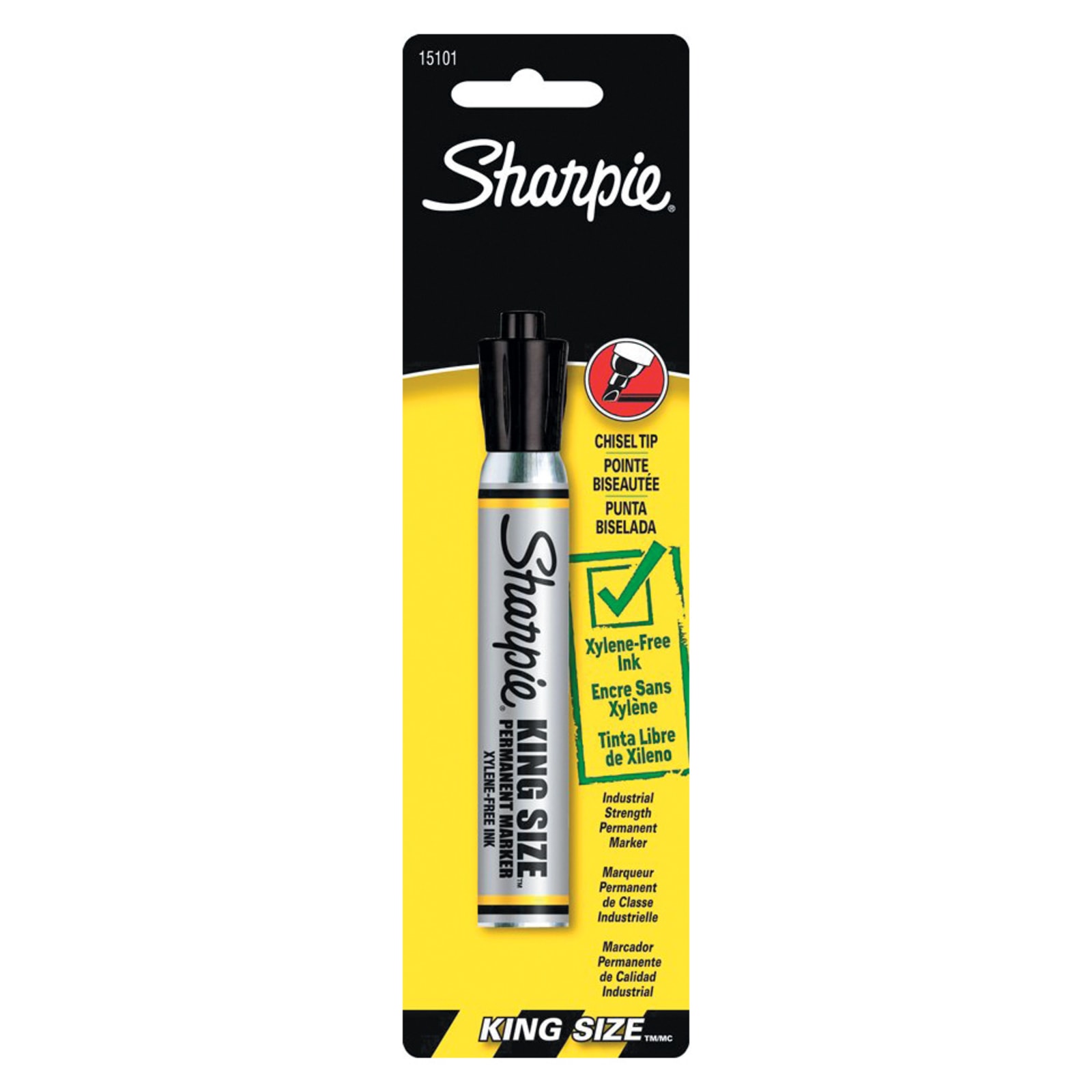 Sharpie King Size Permanent Marker, Large Chisel Tip