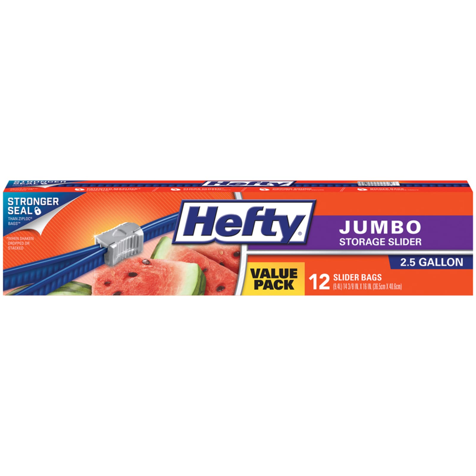 Hefty Slider Food Storage Bags, Gallon Size, 66 Count 