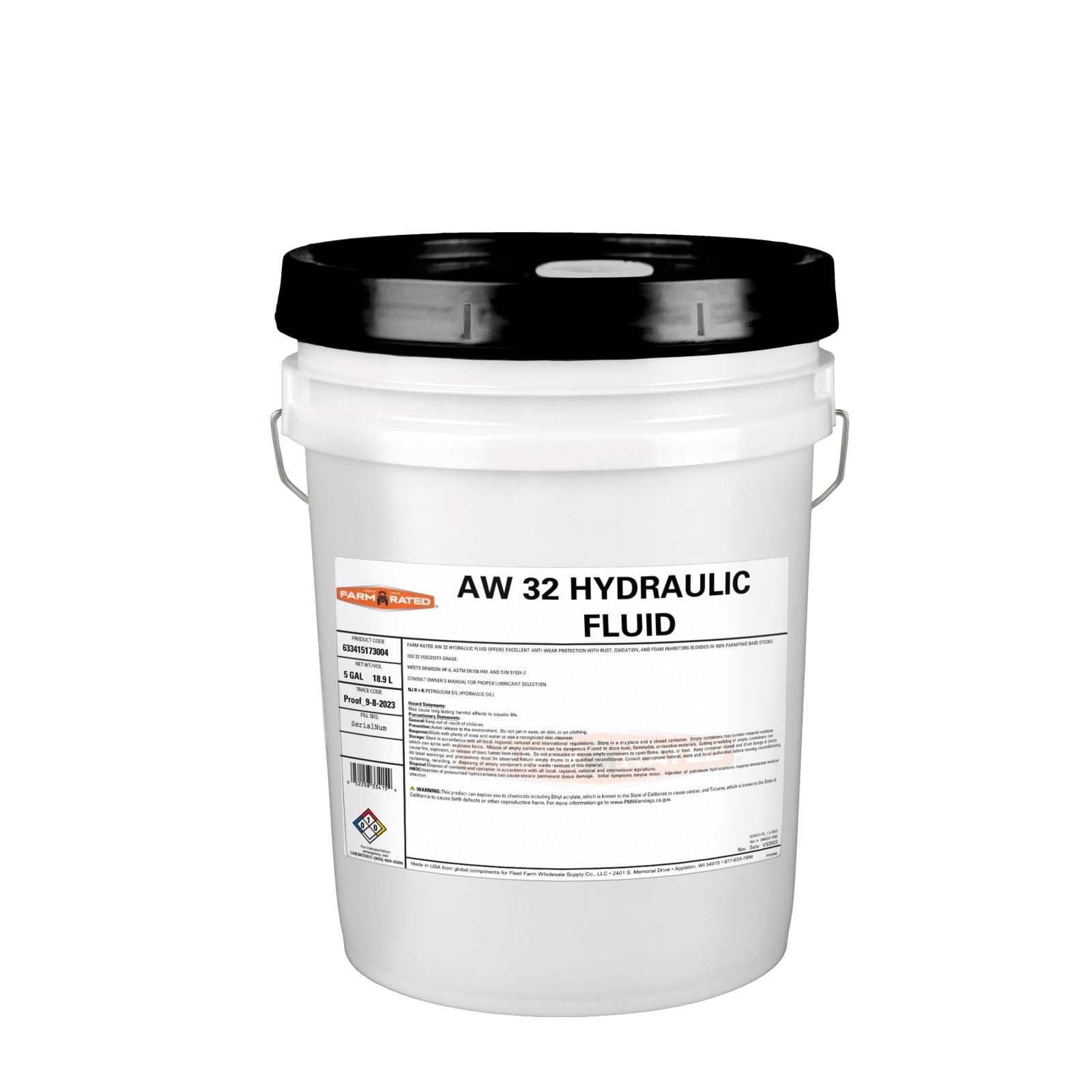 Gal AW32 Hydraulic Fluid By Farm Rated At Fleet Farm, 53 OFF
