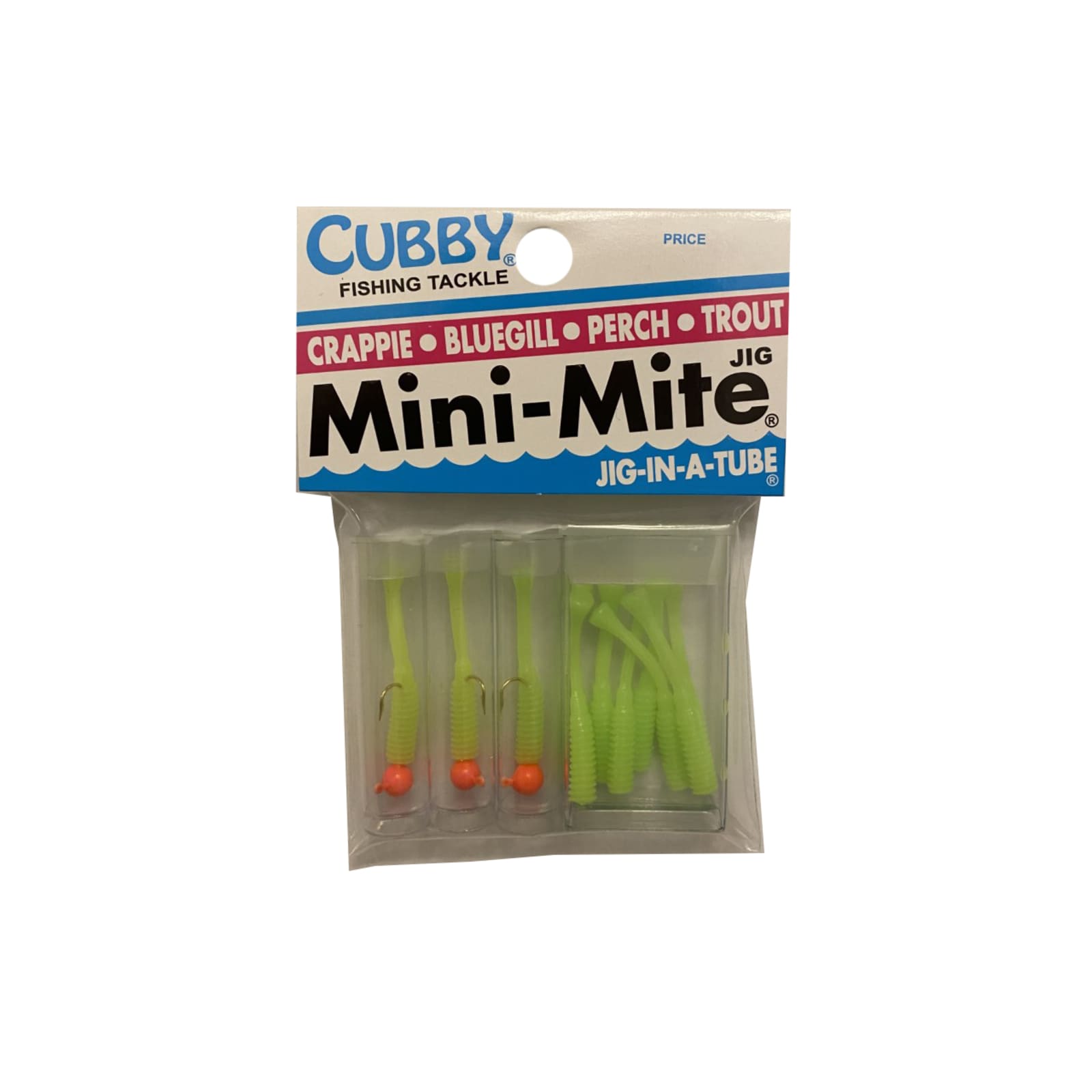 Mini-Mite Jig & Tail Pack - Pink/Silk Chartreuse by Cubby at Fleet