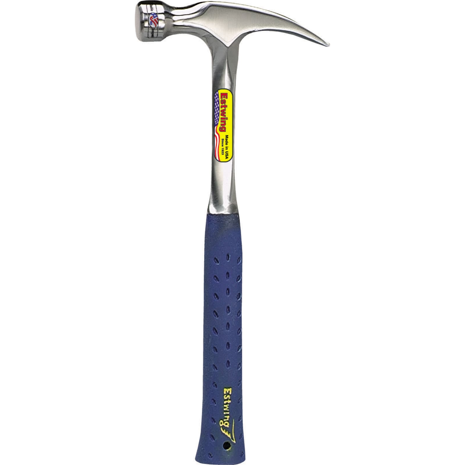 Estwing Hammer - 16 oz Straight Rip Claw with Smooth Face & Shock Reduction  Grip - E3-16S 