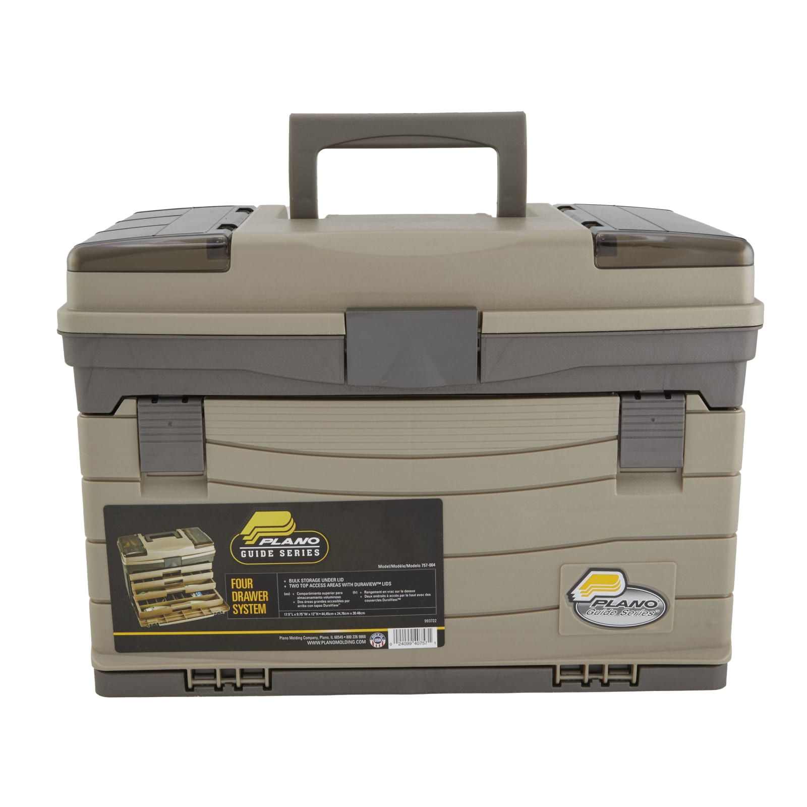 Guide Series Graphite/Sandstone Drawer Tackle Box by Plano at