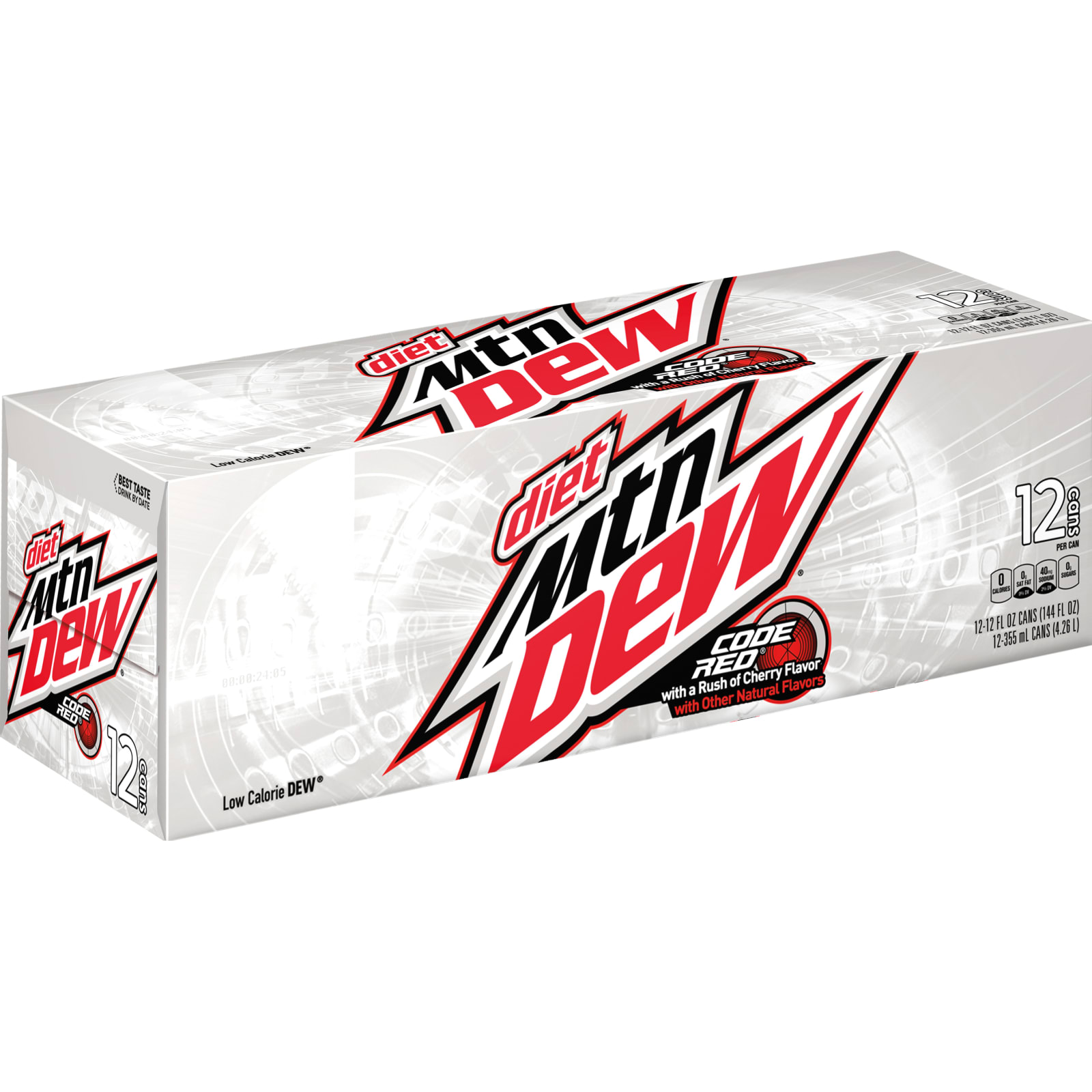 Diet Mountain Dew Code Red 12 Oz Cherry Soda 12 Pk By Diet Mountain Dew At Fleet Farm