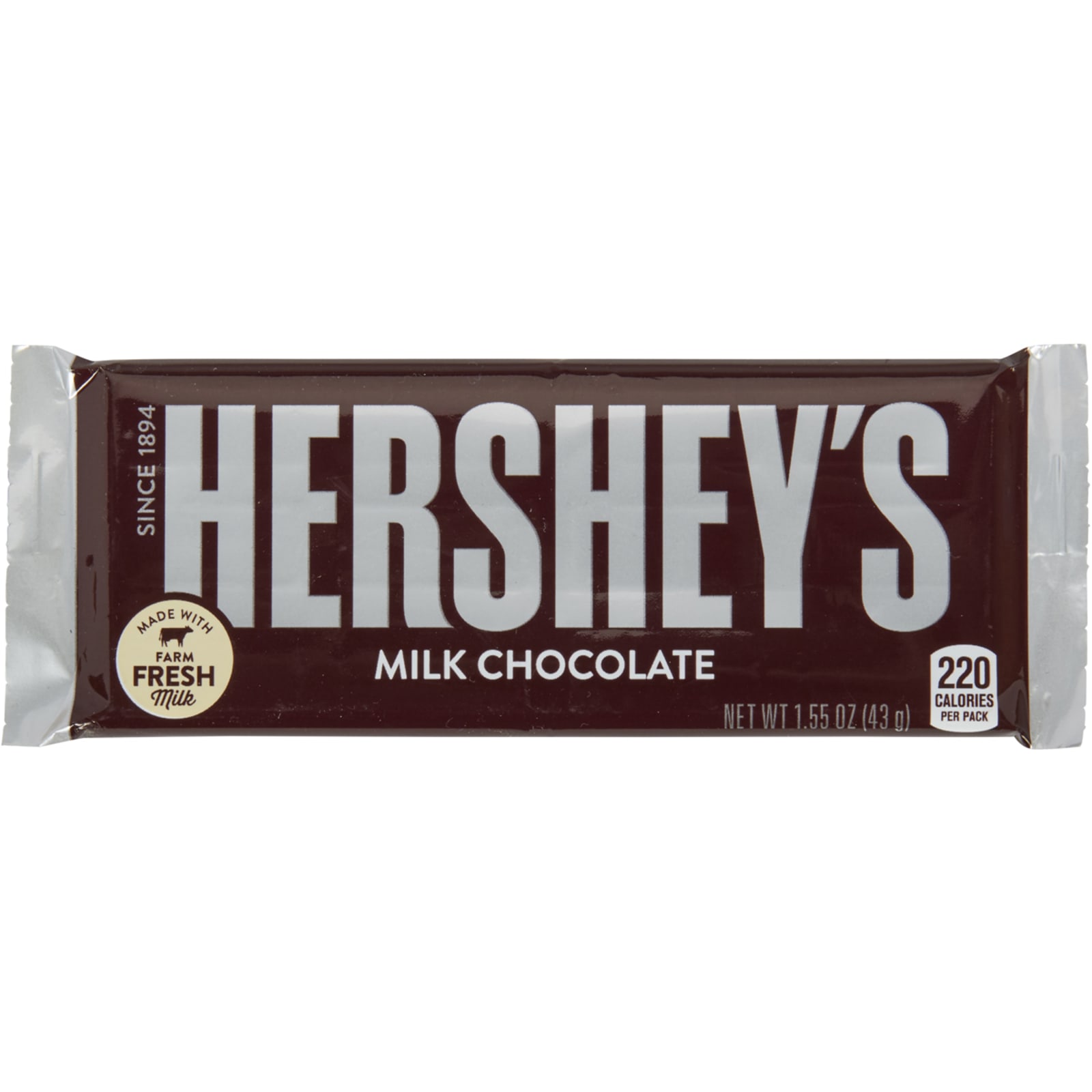 Hershey's Milk Chocolate Candy, Gluten Free, 1.55 Oz, Bar