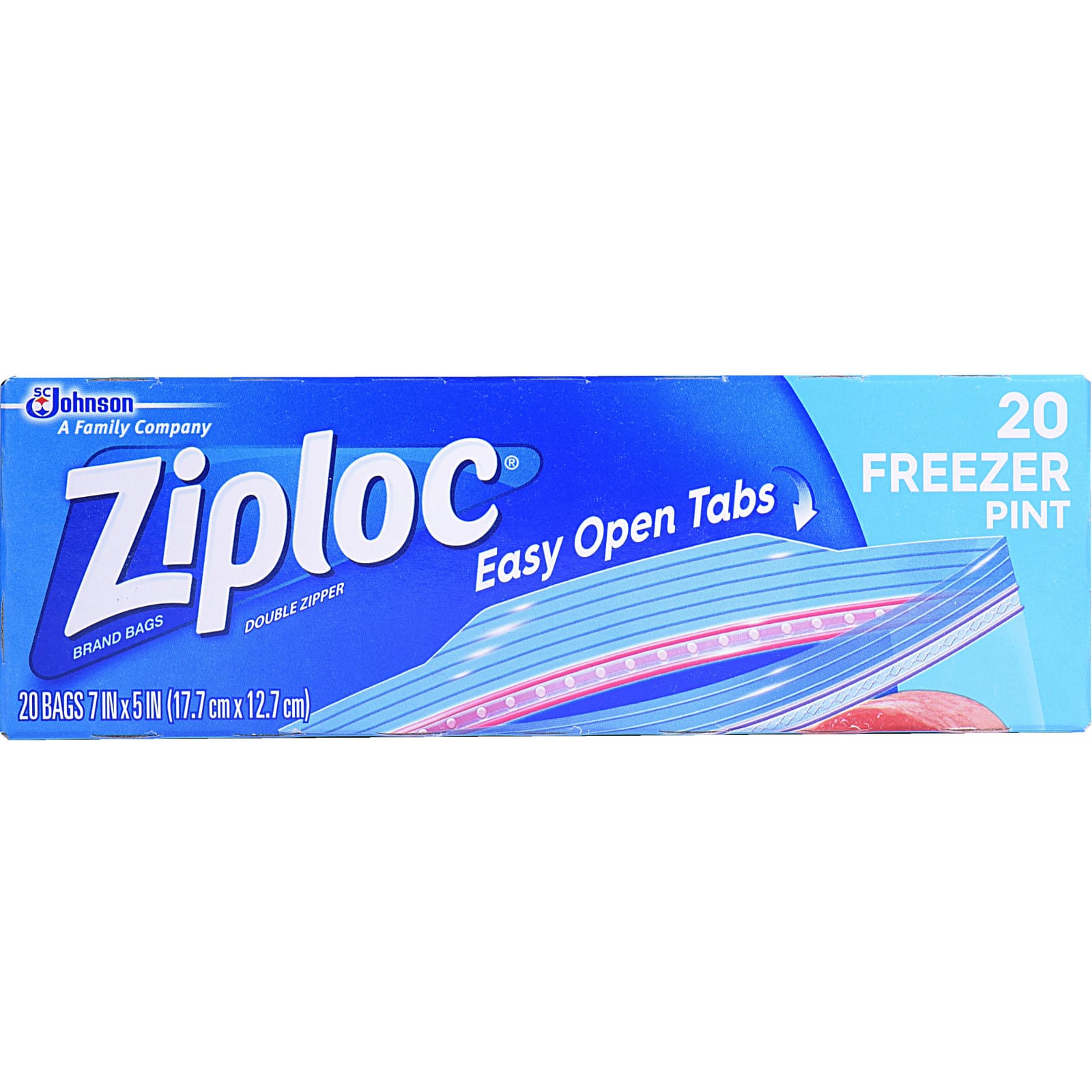 Ziploc Freezer Bag Pint 20 ct, Pack of 2, Men's