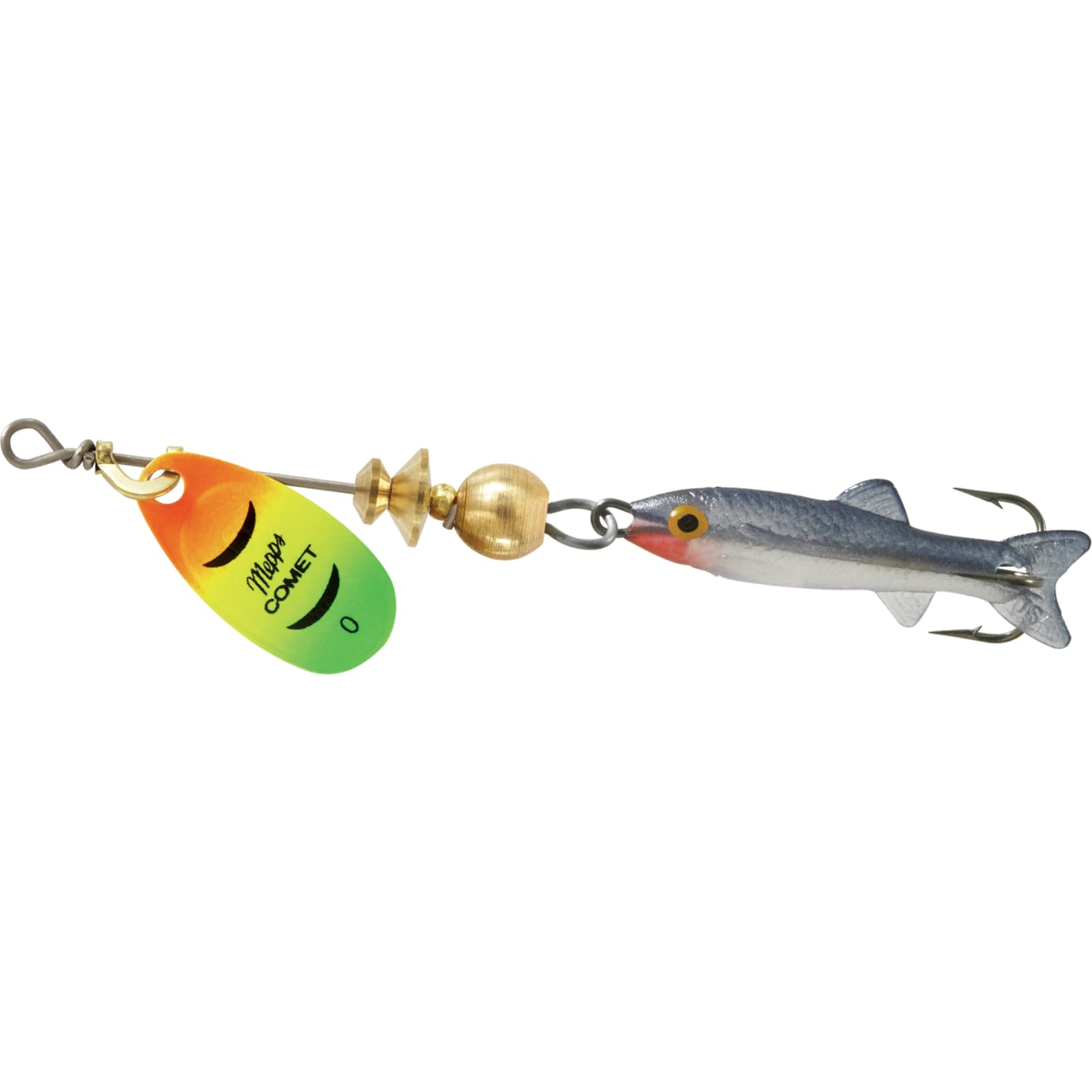 Comet Mino Spinner - Hot Firetiger Shad by Mepps at Fleet Farm