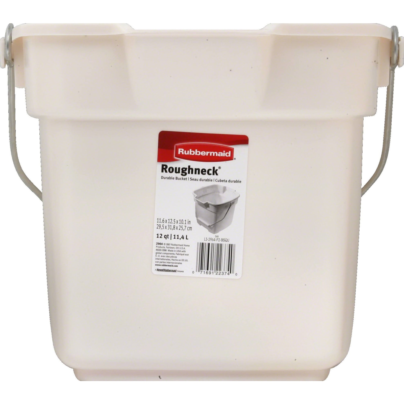 12 qt Bisque Roughneck Bucket by Rubbermaid at Fleet Farm