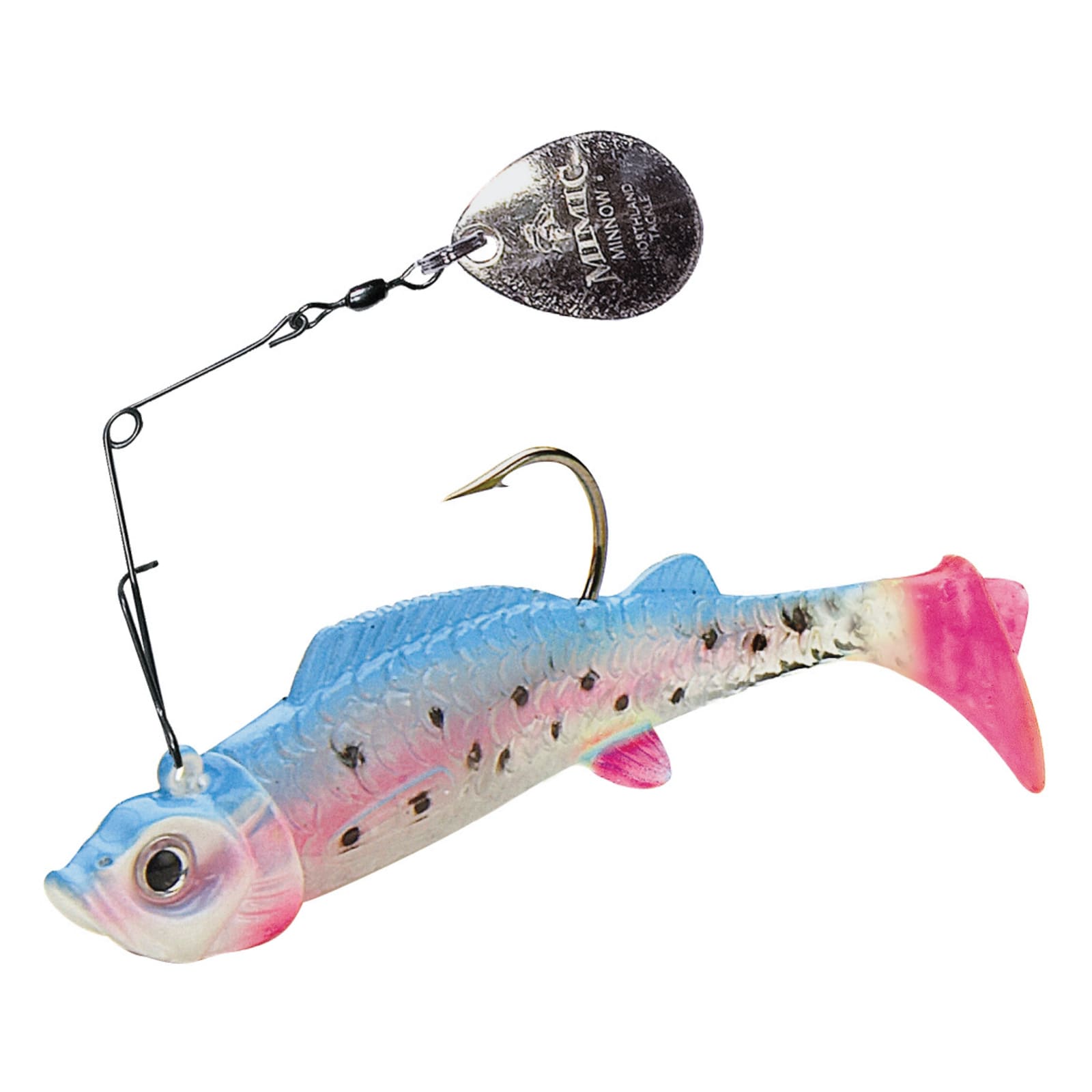 Mimic Minnow Spin - Glow Rainbow by Northland at Fleet Farm