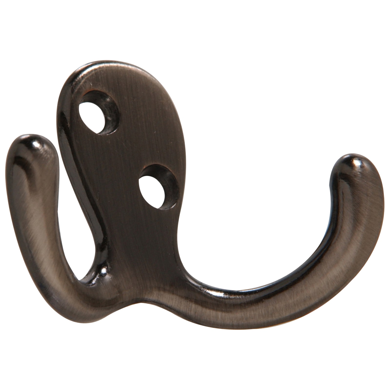Hardware Essentials 852293 Double Clothes Hooks Pewter -2 Pack