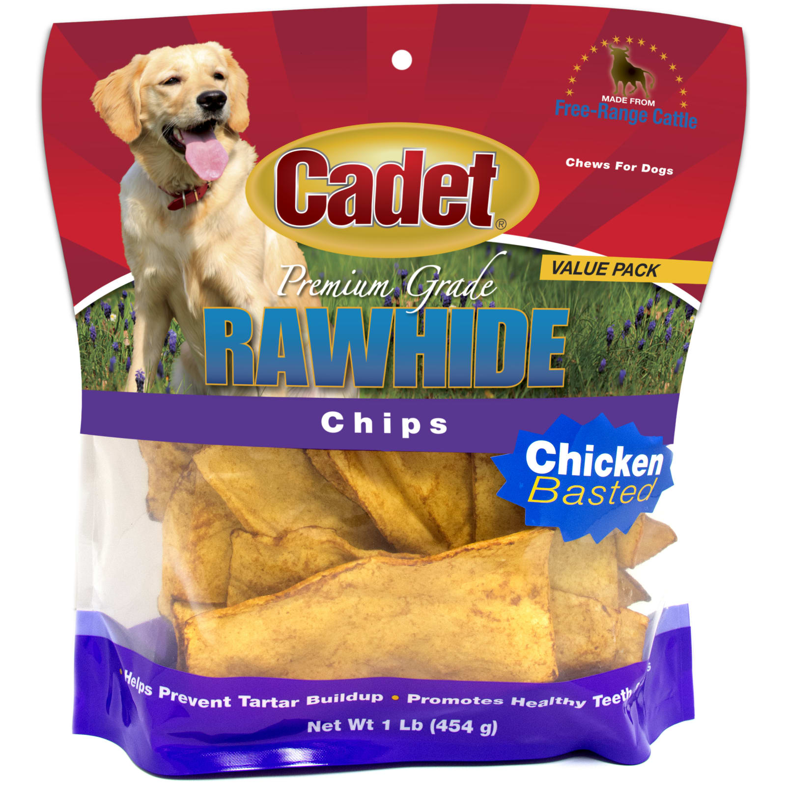 1 lb Natural Chicken Rawhide Chips Dog Chews by Cadet at Fleet Farm