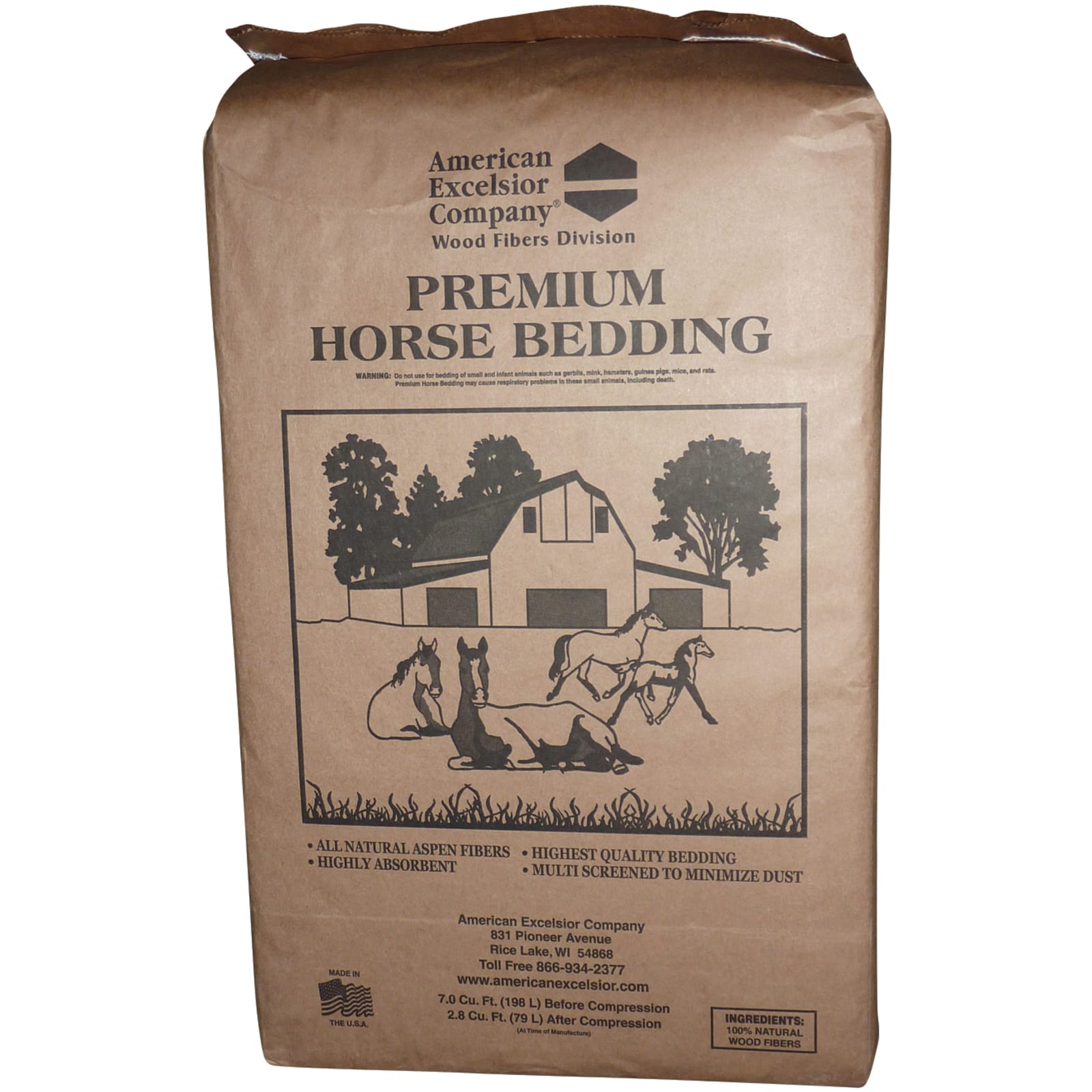 7 cu ft Premium Horse Bedding by American Excelsior Company at Fleet Farm