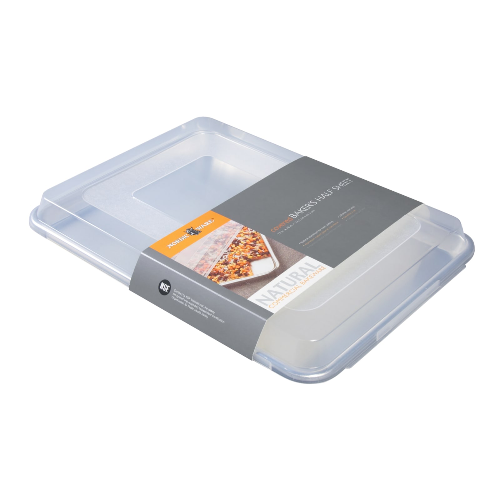 Nordic Ware Naturals Baker's Half Sheet Baking Pan with Storage Lid