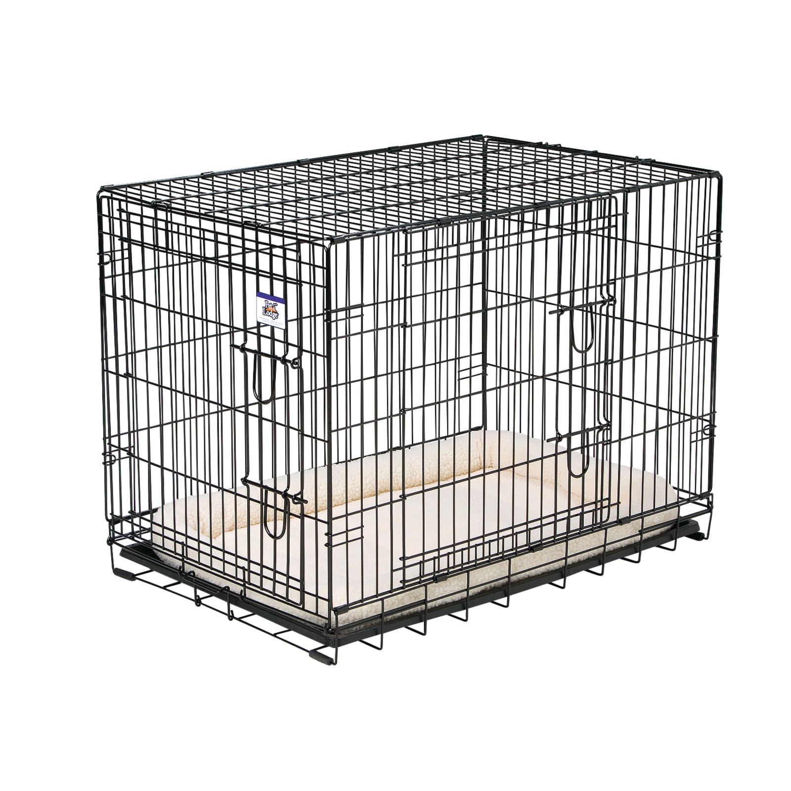 Double Door Wire Dog Crate by Pet Lodge at Fleet Farm