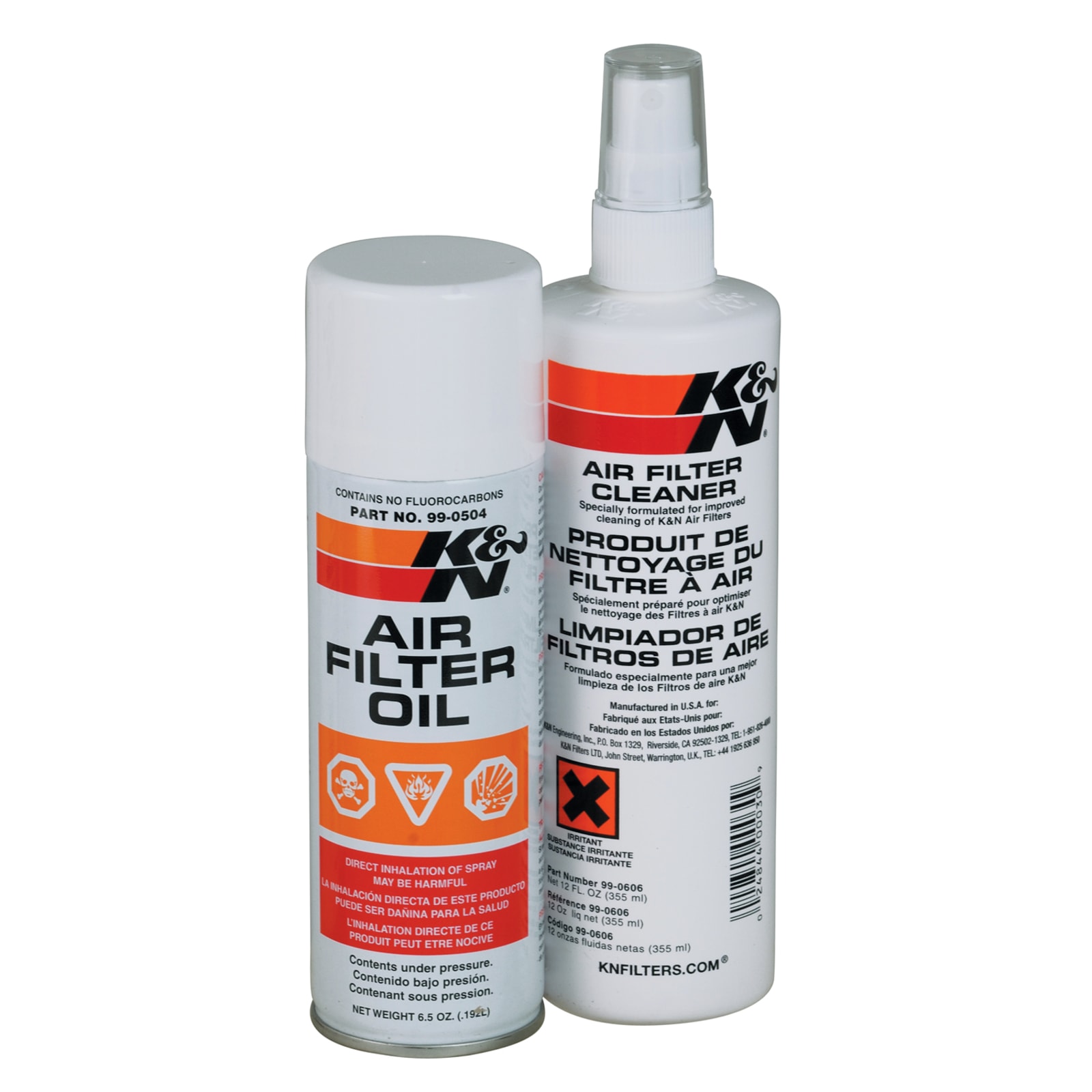 KN Air Filter Cleaning Kit: Aerosol Filter Cleaner and Oil Kit; Restores  Engine Air Filter Performance; Service Kit-99-5000