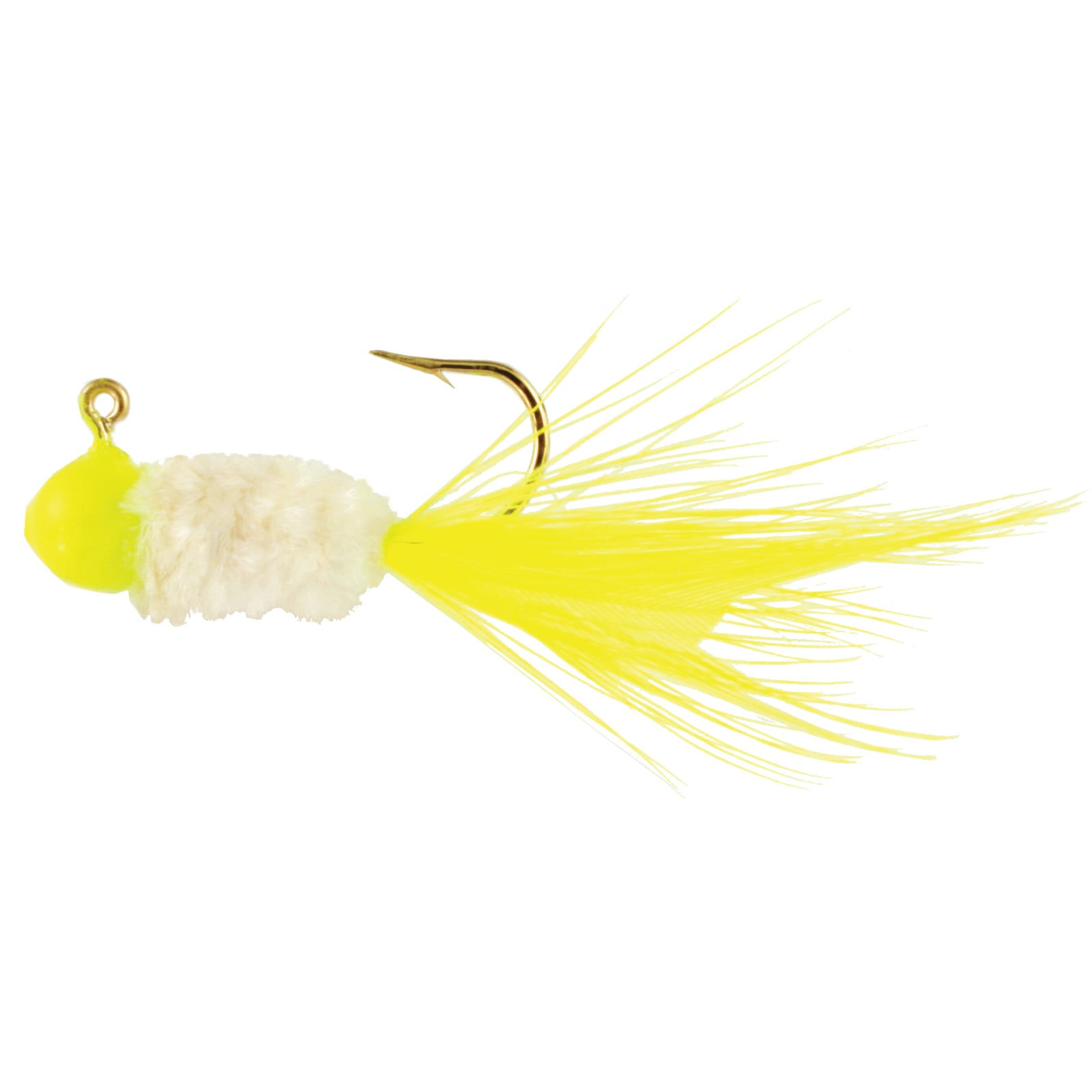 White Chartreuse Slab Caller Jig by Team Crappie at Fleet Farm