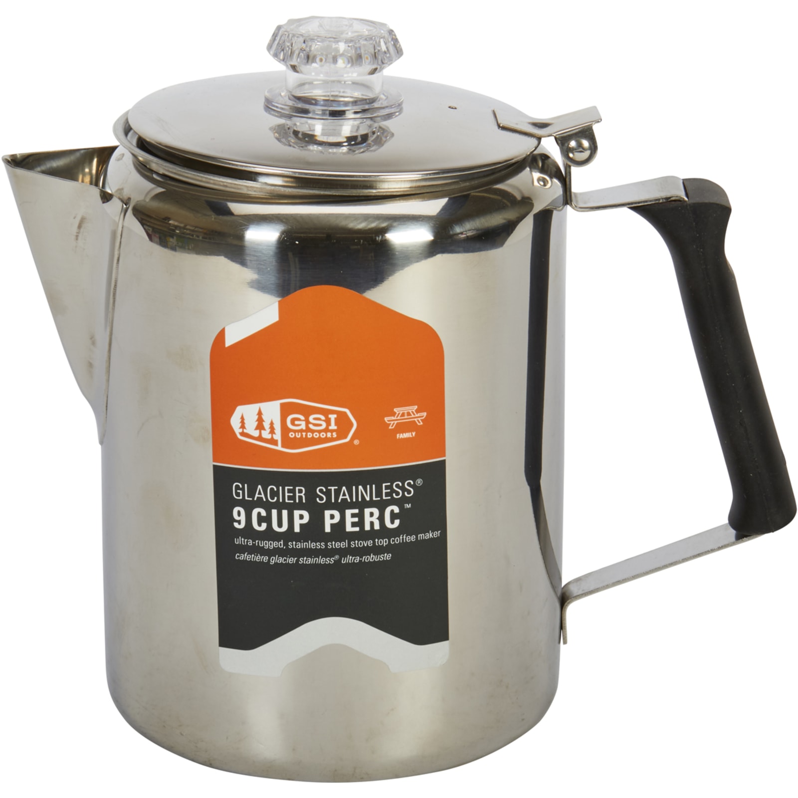 GSI Outdoors Glacier Stainless 6 Cup Percolator