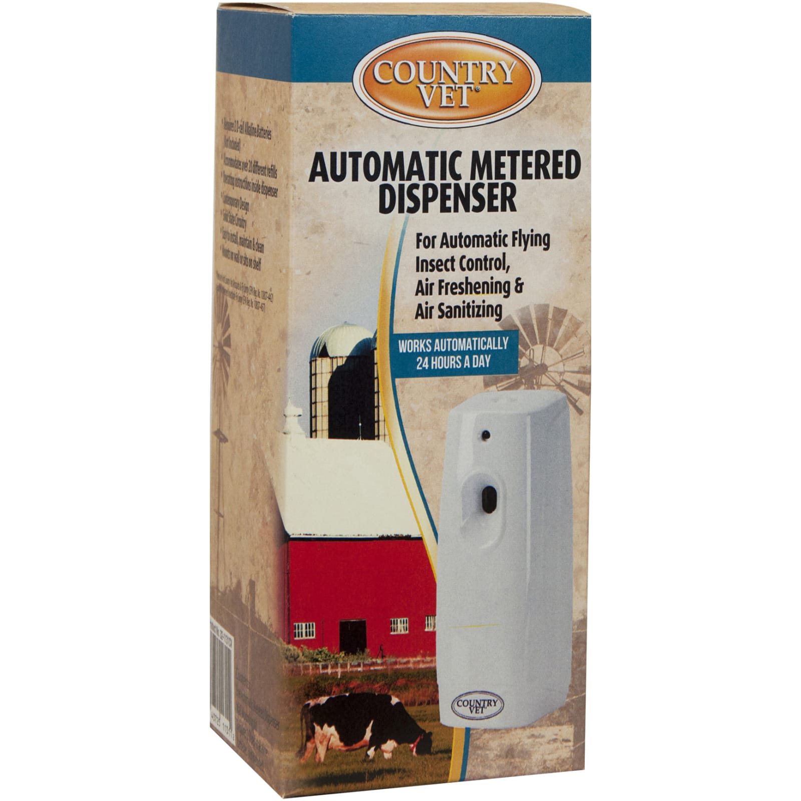 Country Vet Beige Automatic Metered Fly Spray Dispenser by Country