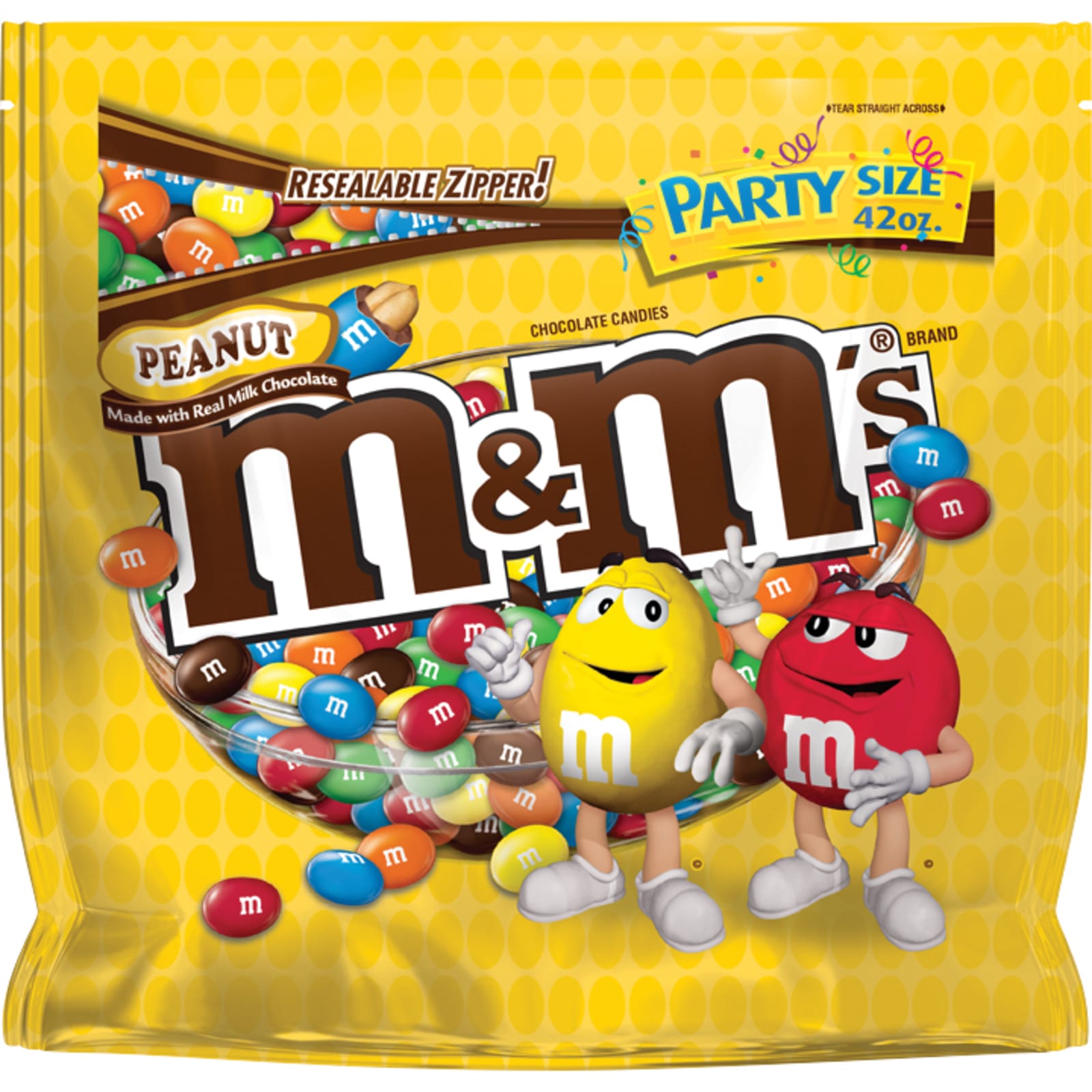 M&M's Party Bag Peanut, 38 oz, 2 Pack | Oriental Trading