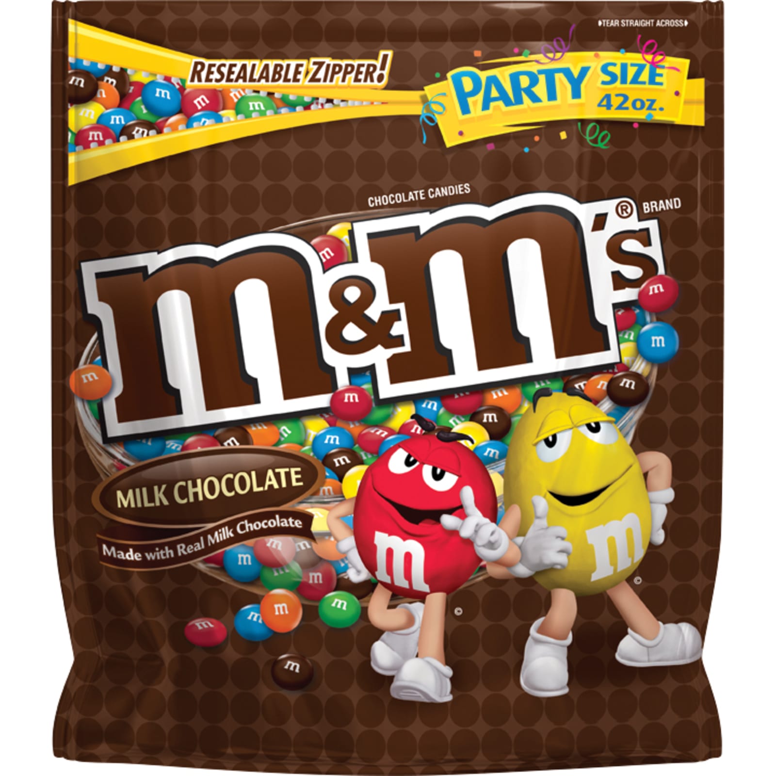 M&M's Milk Chocolate Chocolate Candies 38 Oz, Non Chocolate Candy